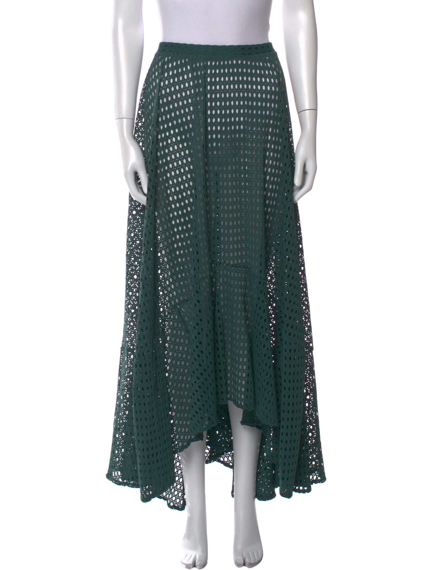 PatBO Lace Pattern Midi Length Skirt