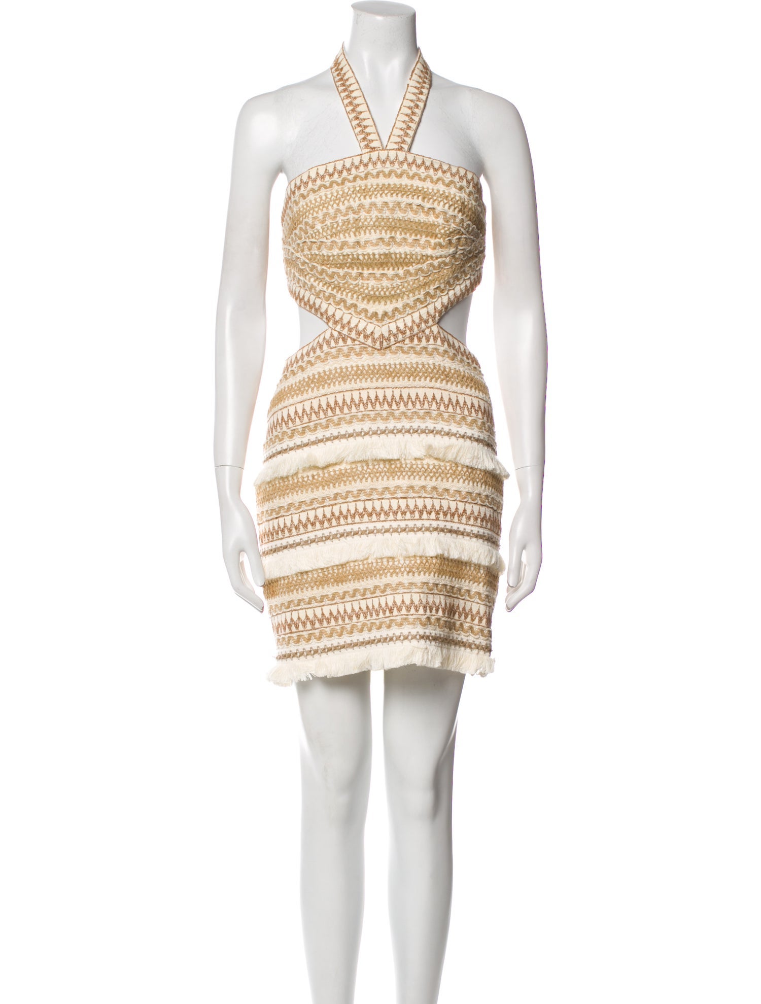 PatBO Striped Mini Dress