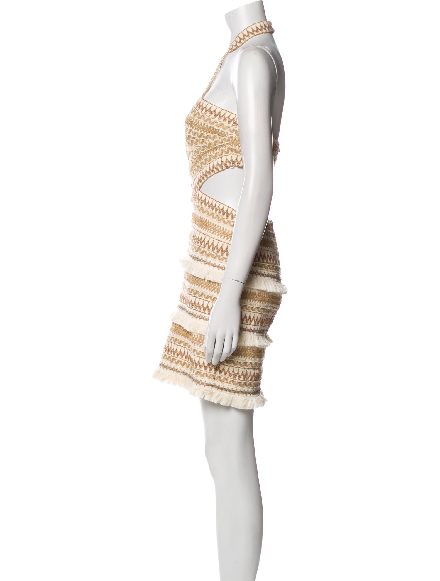 PatBO Striped Mini Dress