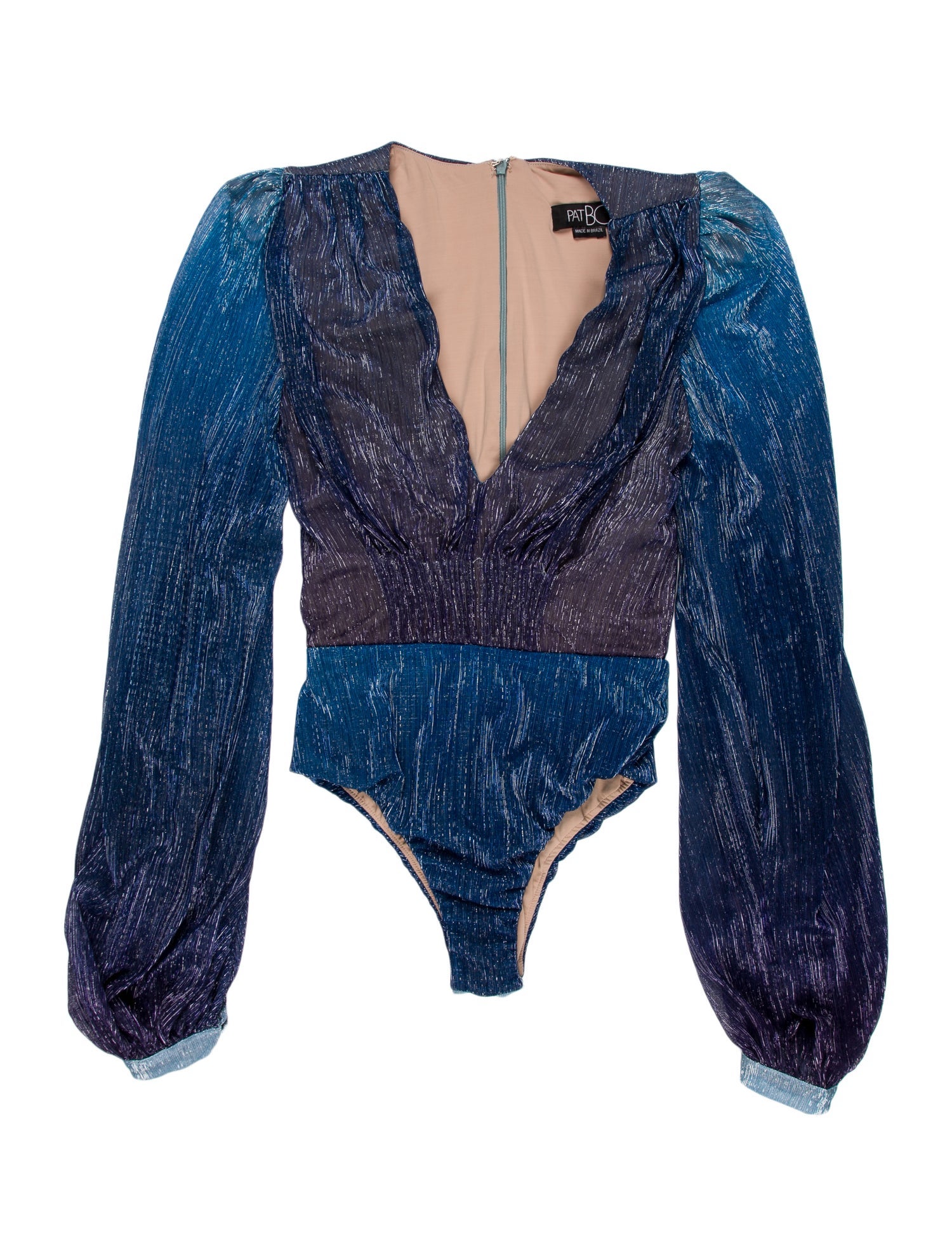 PatBO Paisley Print V-Neck Bodysuit