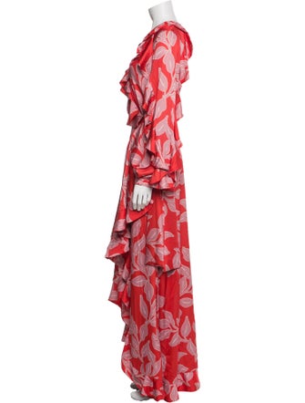 PatBO Floral Print Long Dress