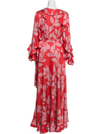 PatBO Floral Print Long Dress