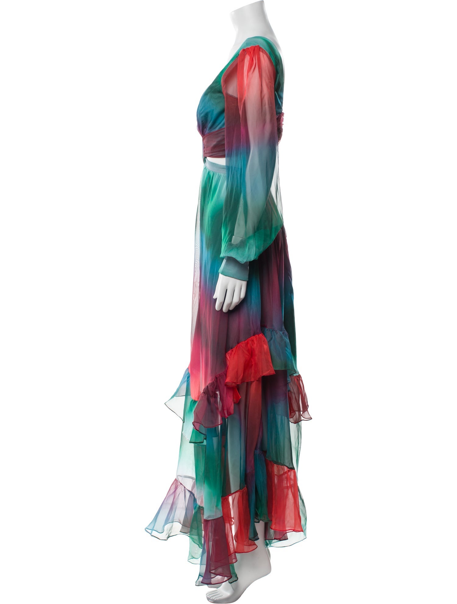 PatBO Tie-Dye Print Long Dress