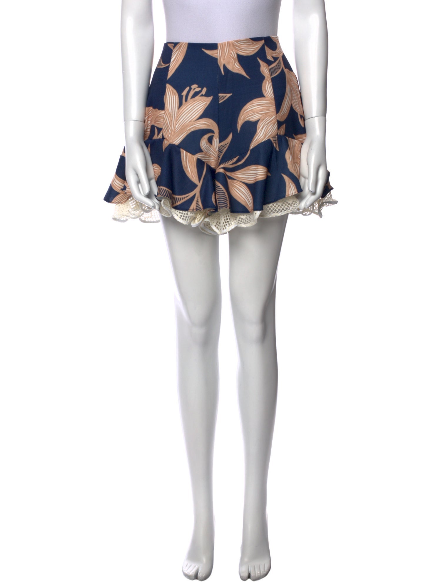 PatBO Printed Mini Shorts