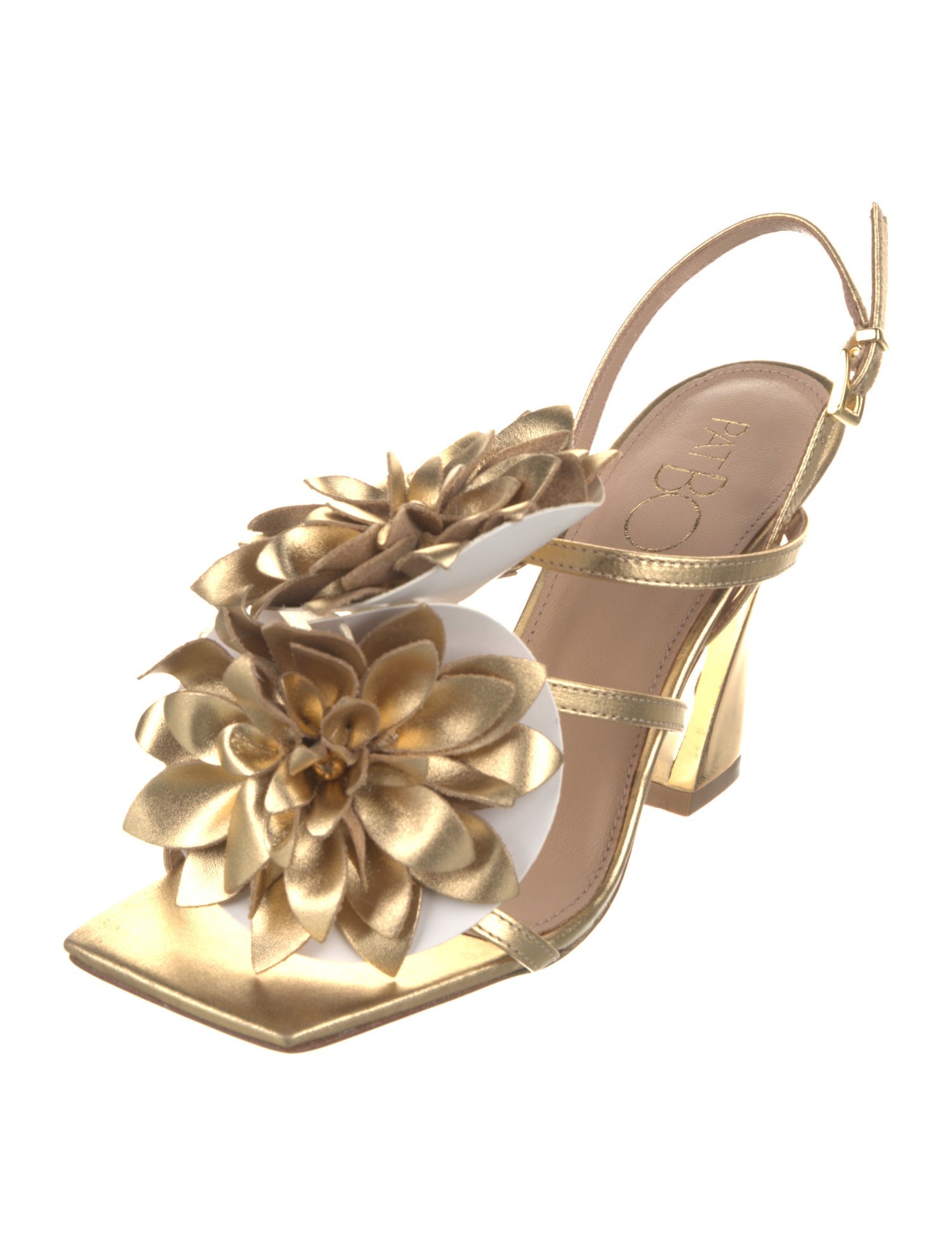 PatBO Leather Slingback Sandals