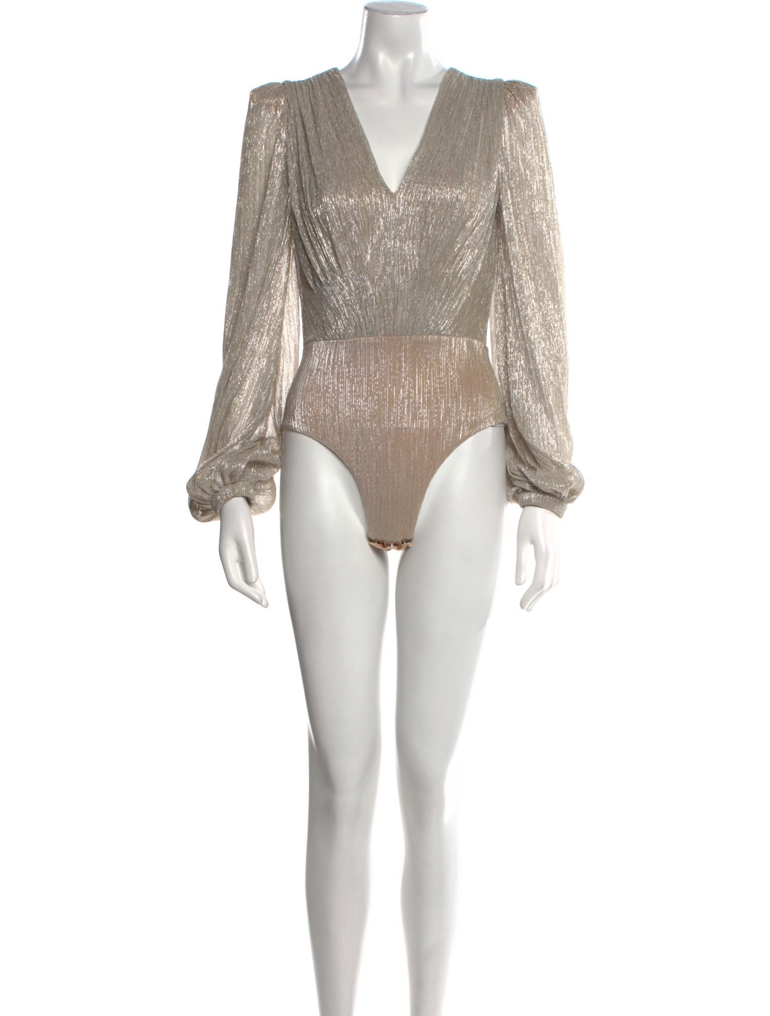 PatBO V-Neck Long Sleeve Bodysuit