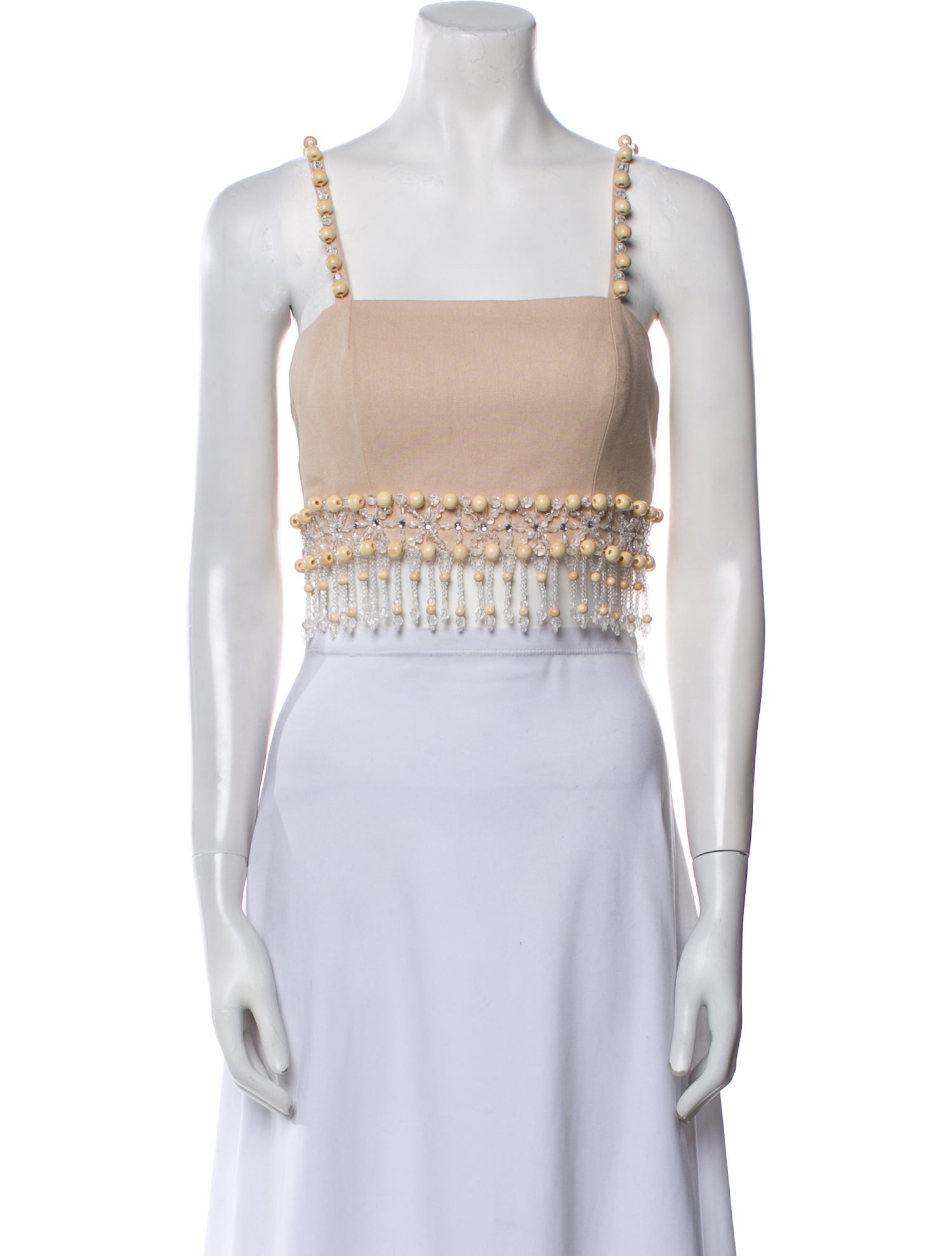 PatBO Square Neckline Sleeveless Crop Top w/ Tags