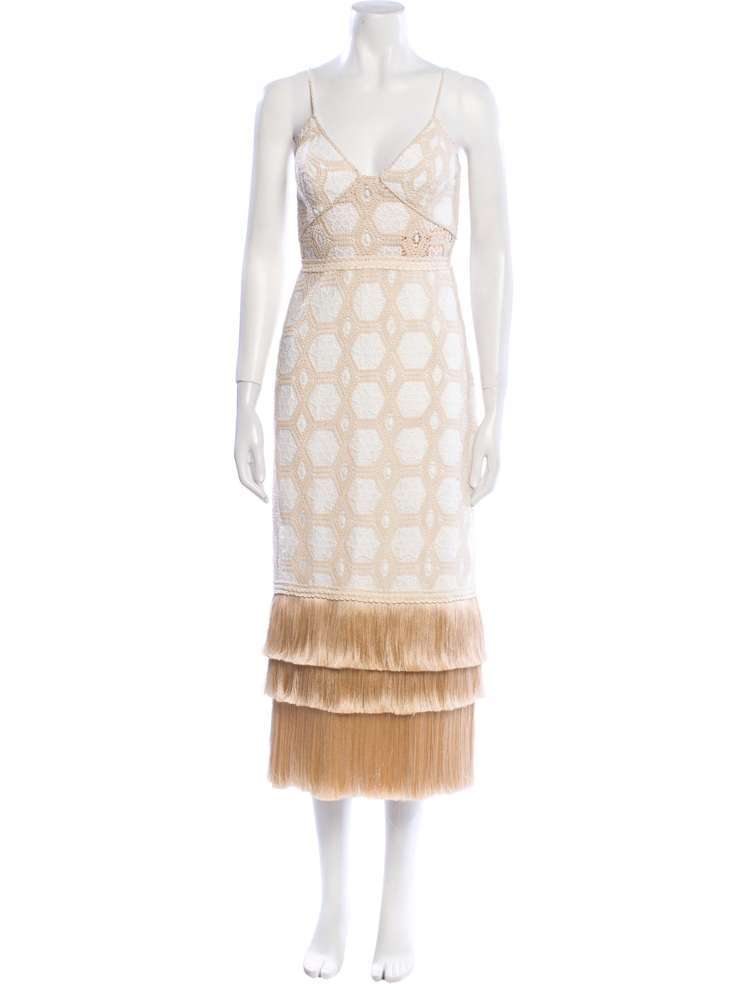 PatBO Lace Pattern Mini Dress