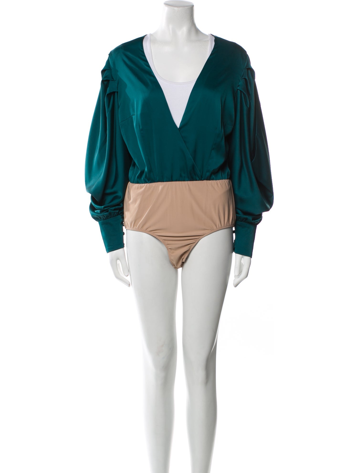 PatBO V-Neck Long Sleeve Bodysuit