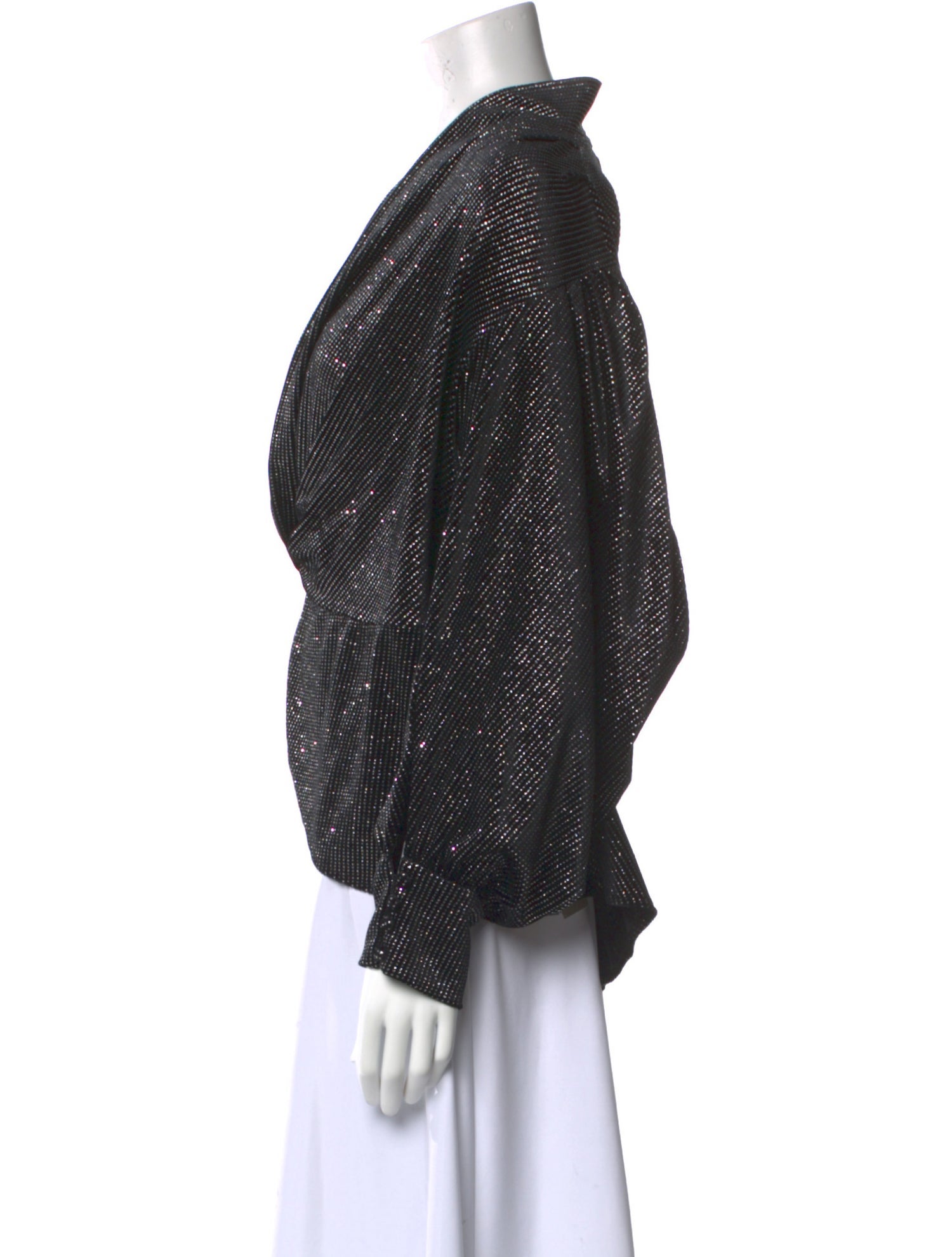 PatBO V-Neck Long Sleeve Blouse