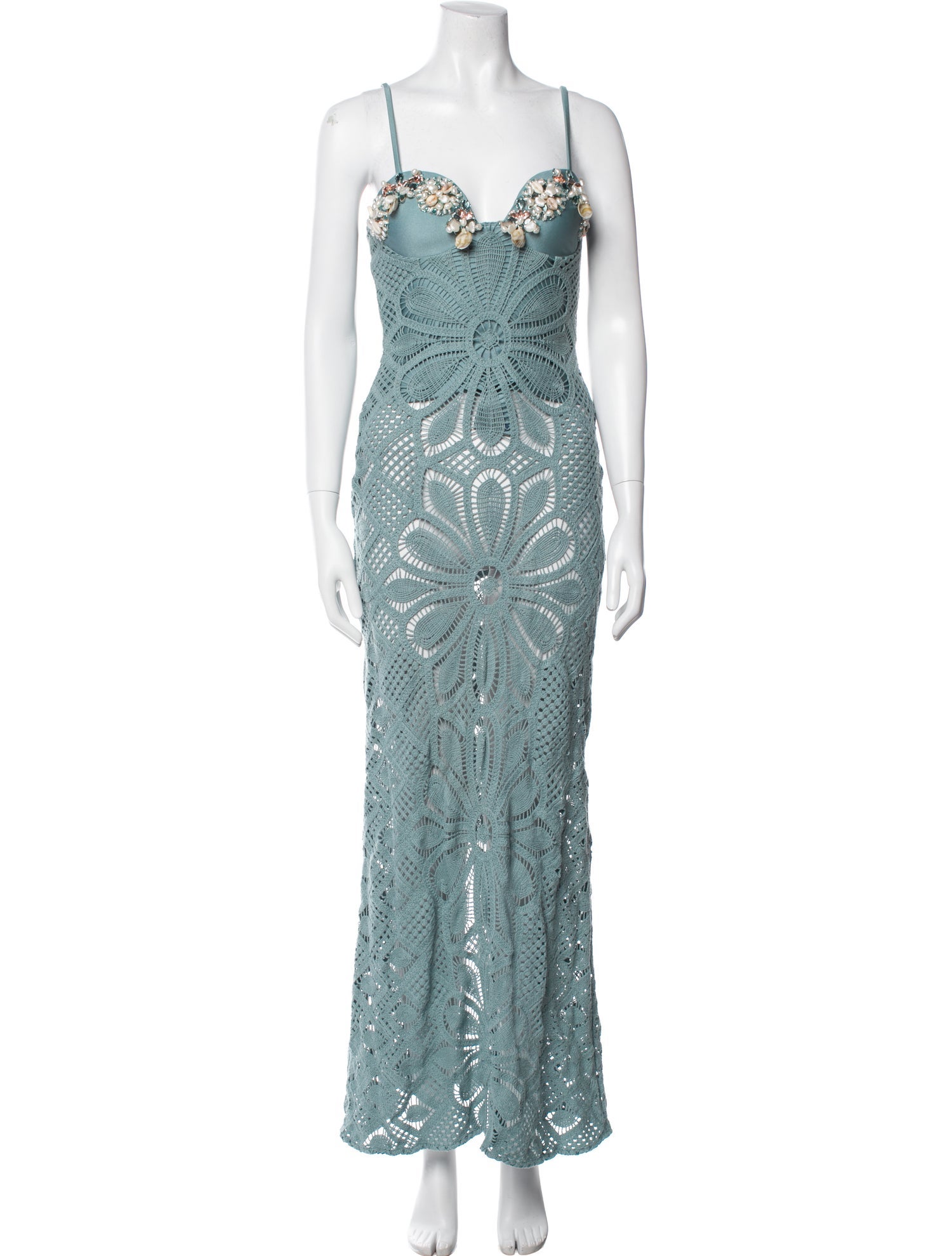 PatBO Patterned Long Dress w/ Tags