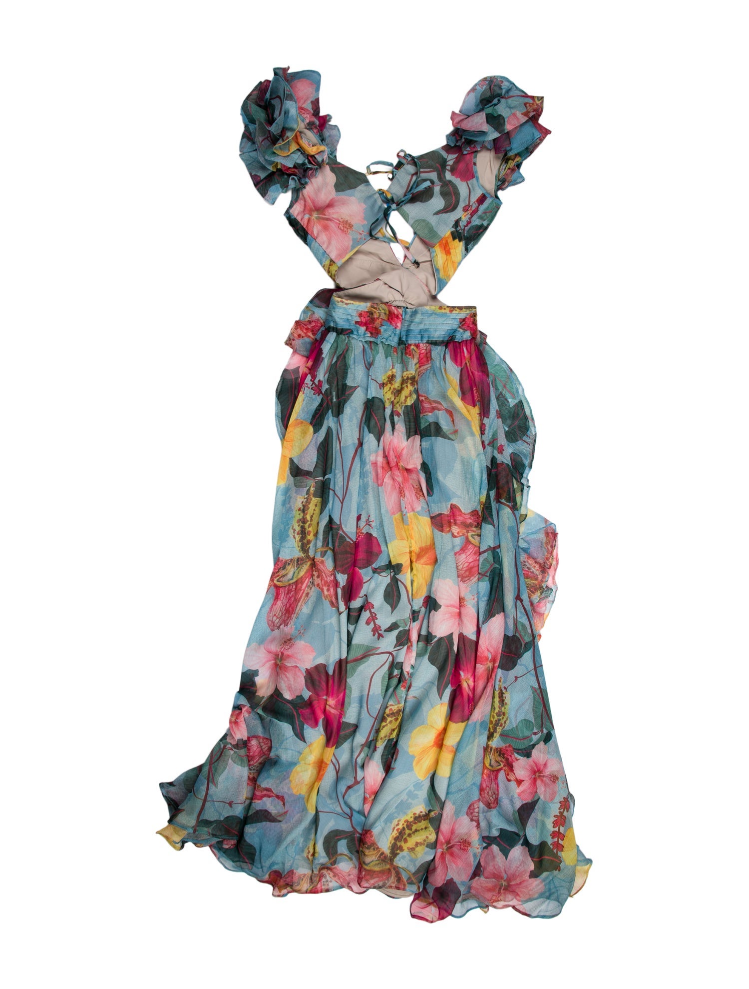 PatBO Floral Print Long Dress