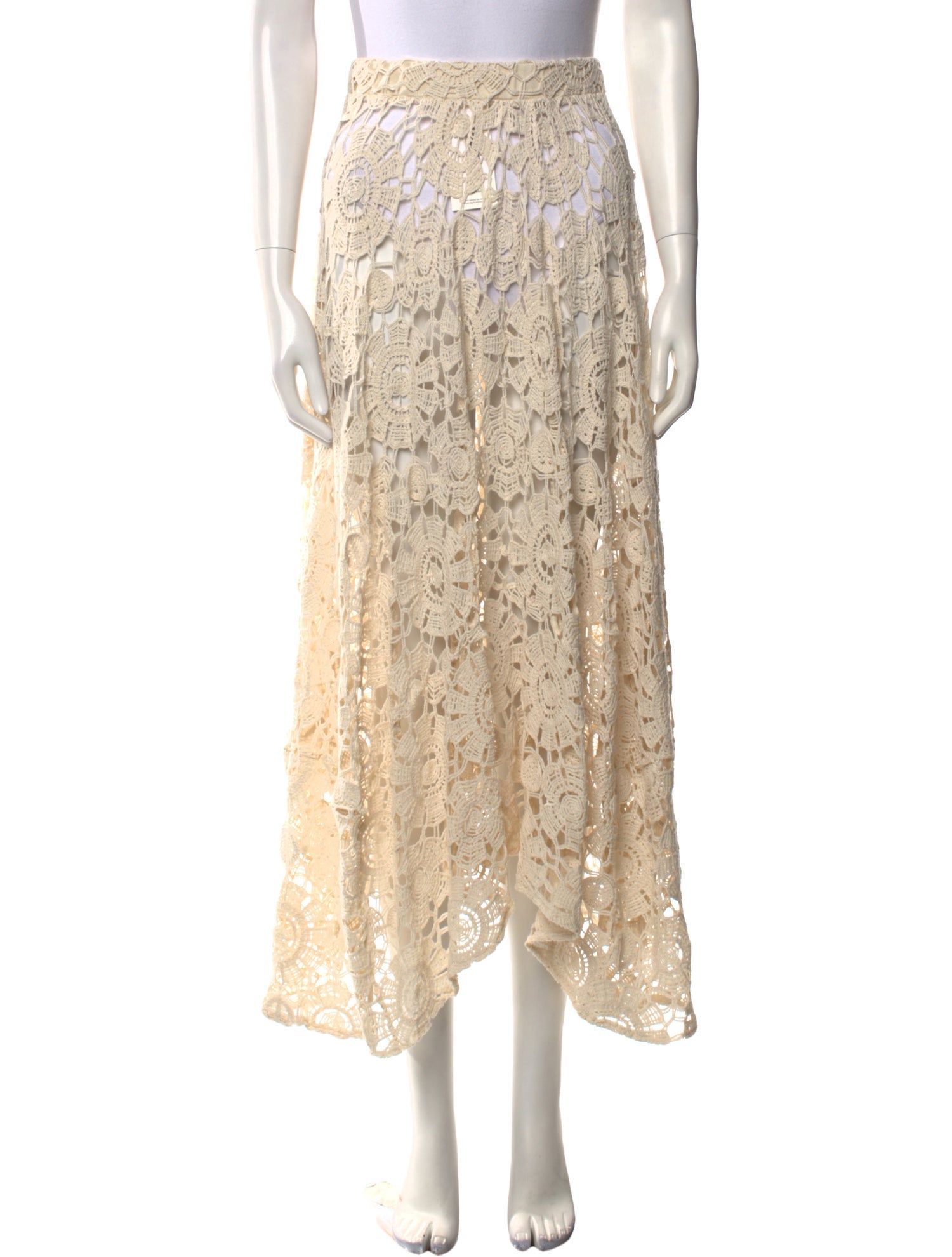 PatBO Floral Print Midi Length Skirt