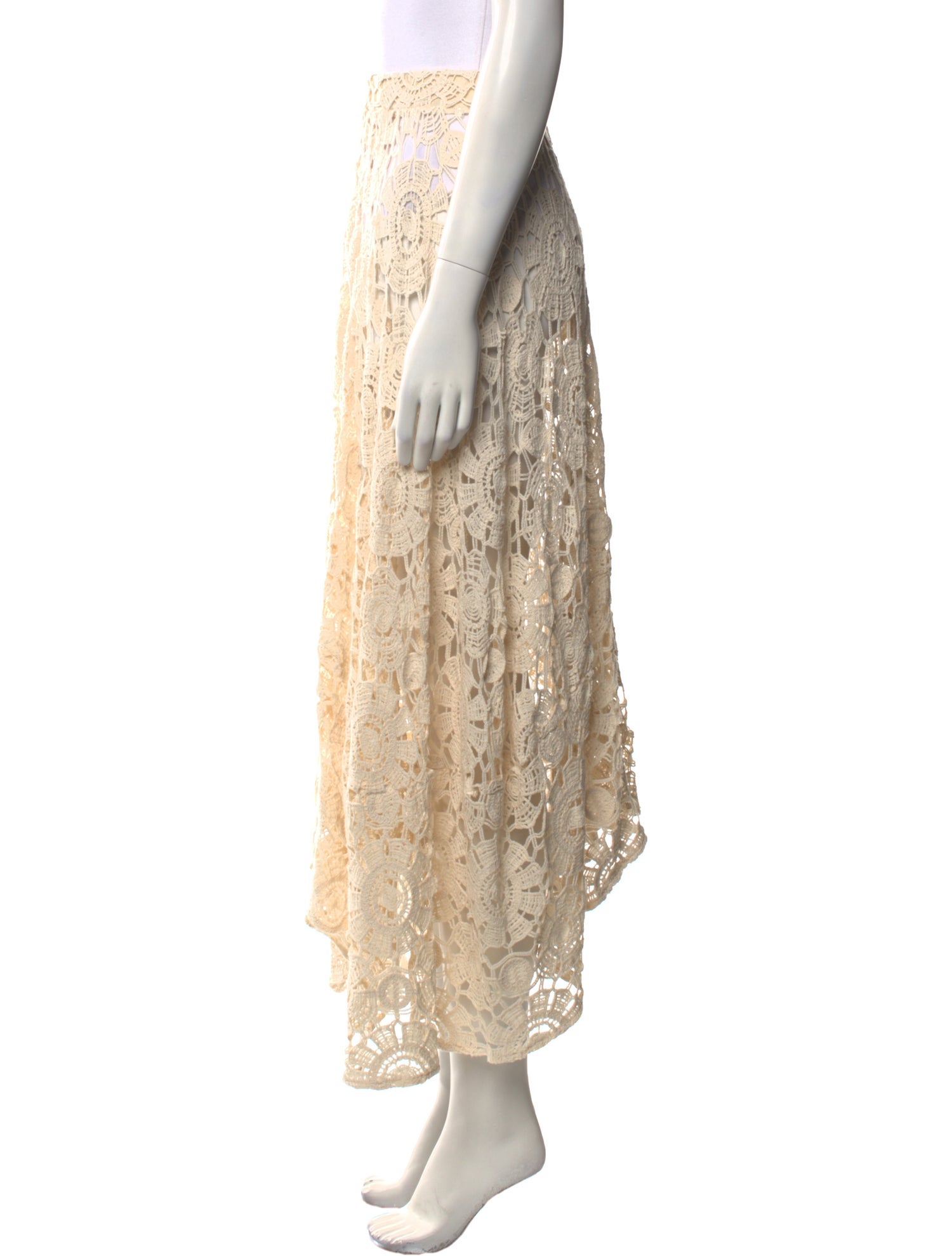 PatBO Floral Print Midi Length Skirt