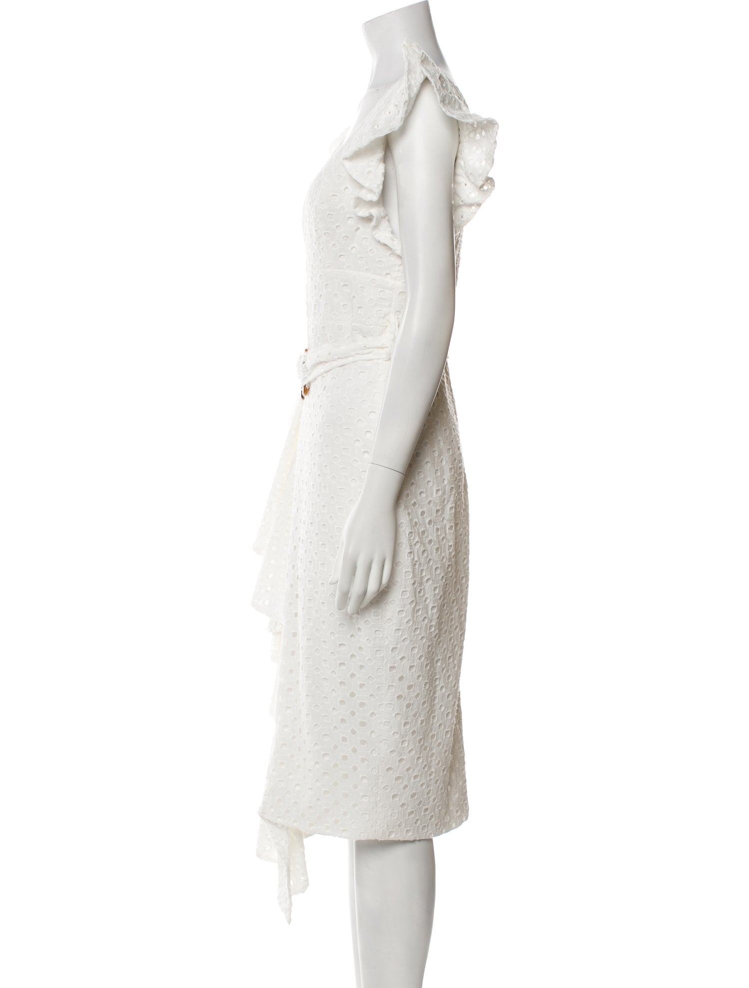 PatBO V-Neck Midi Length Dress