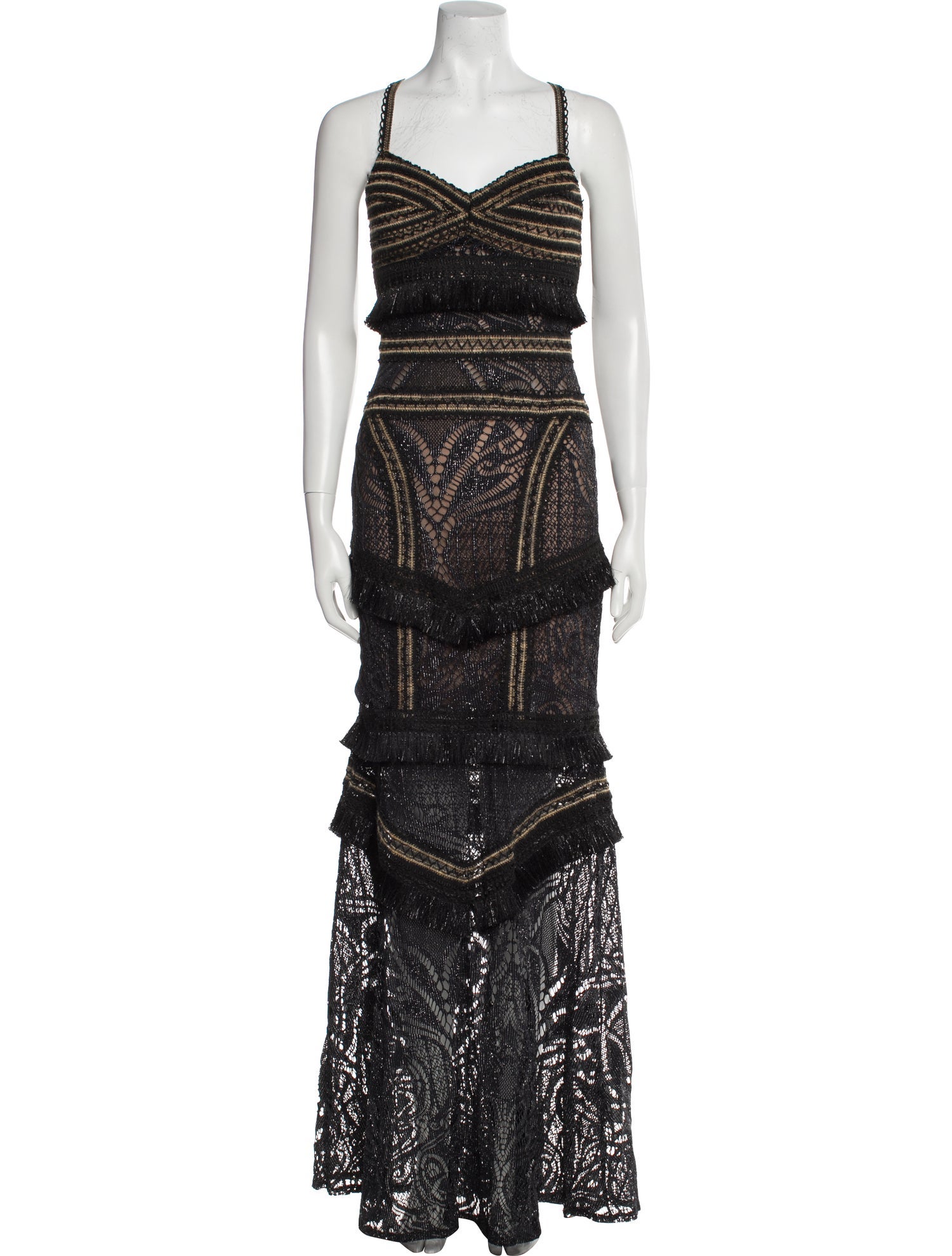 PatBO Lace Pattern Long Dress w/ Tags