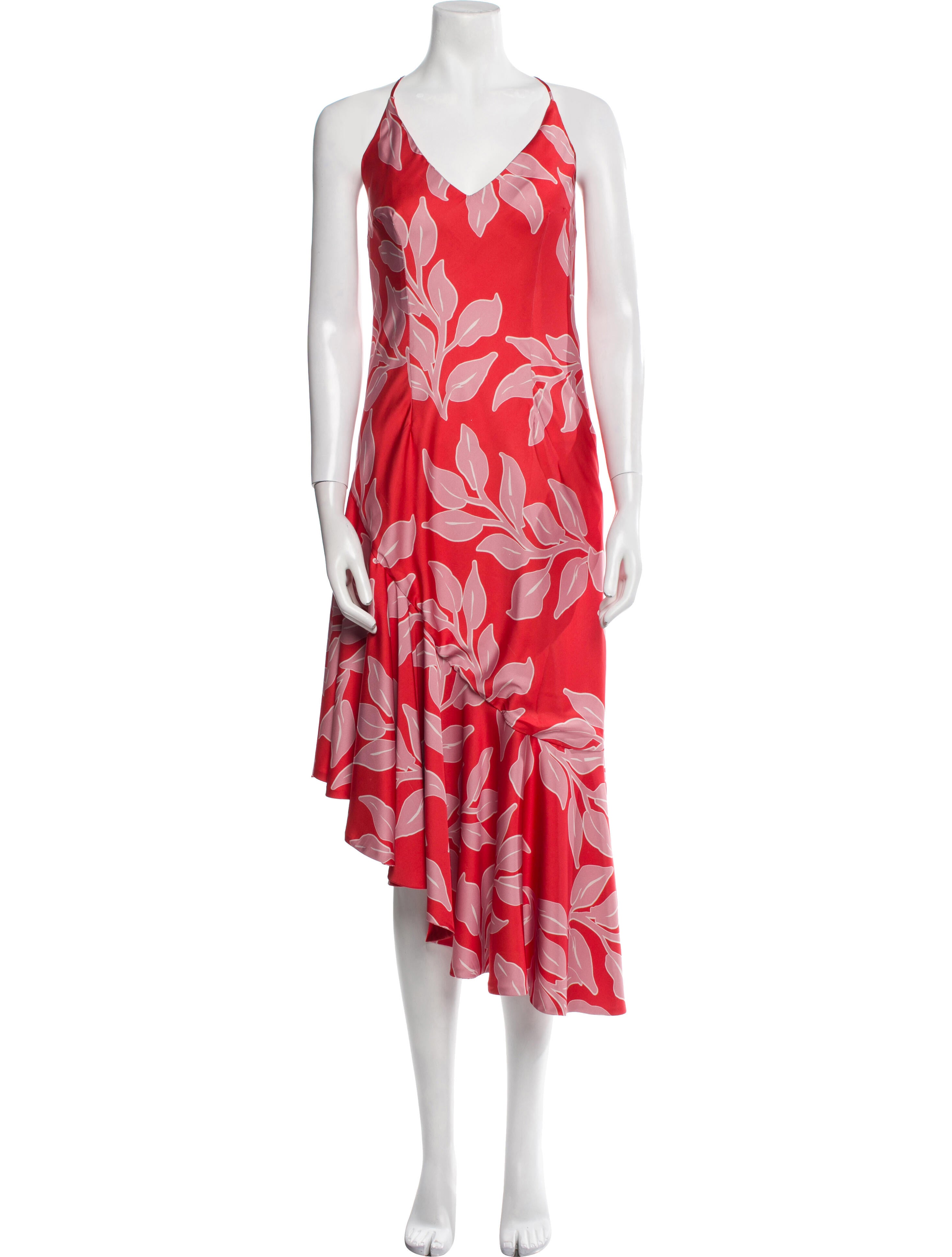 PatBO Floral Print Midi Length Dress
