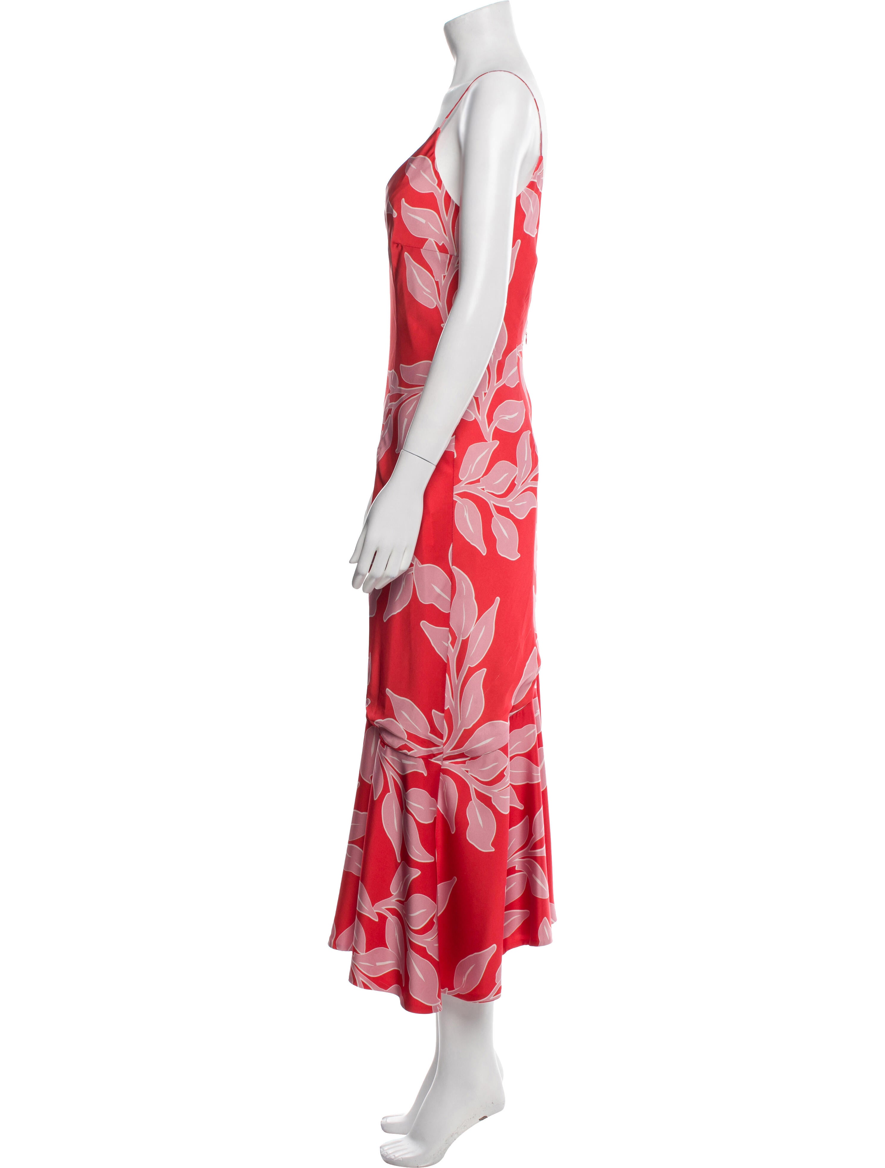PatBO Floral Print Midi Length Dress