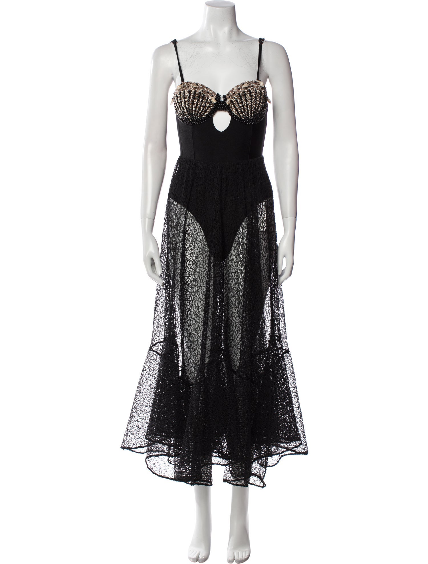 PatBO Lace Pattern Long Dress