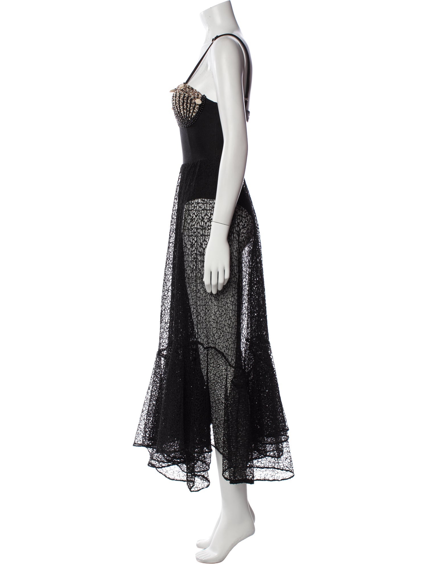 PatBO Lace Pattern Long Dress