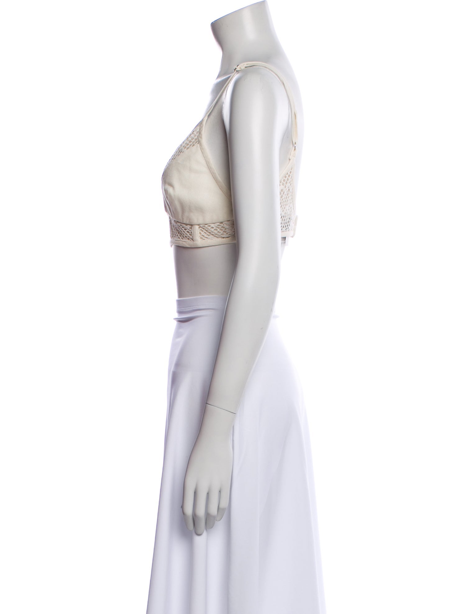 PatBO V-Neck Sleeveless Crop Top w/ Tags