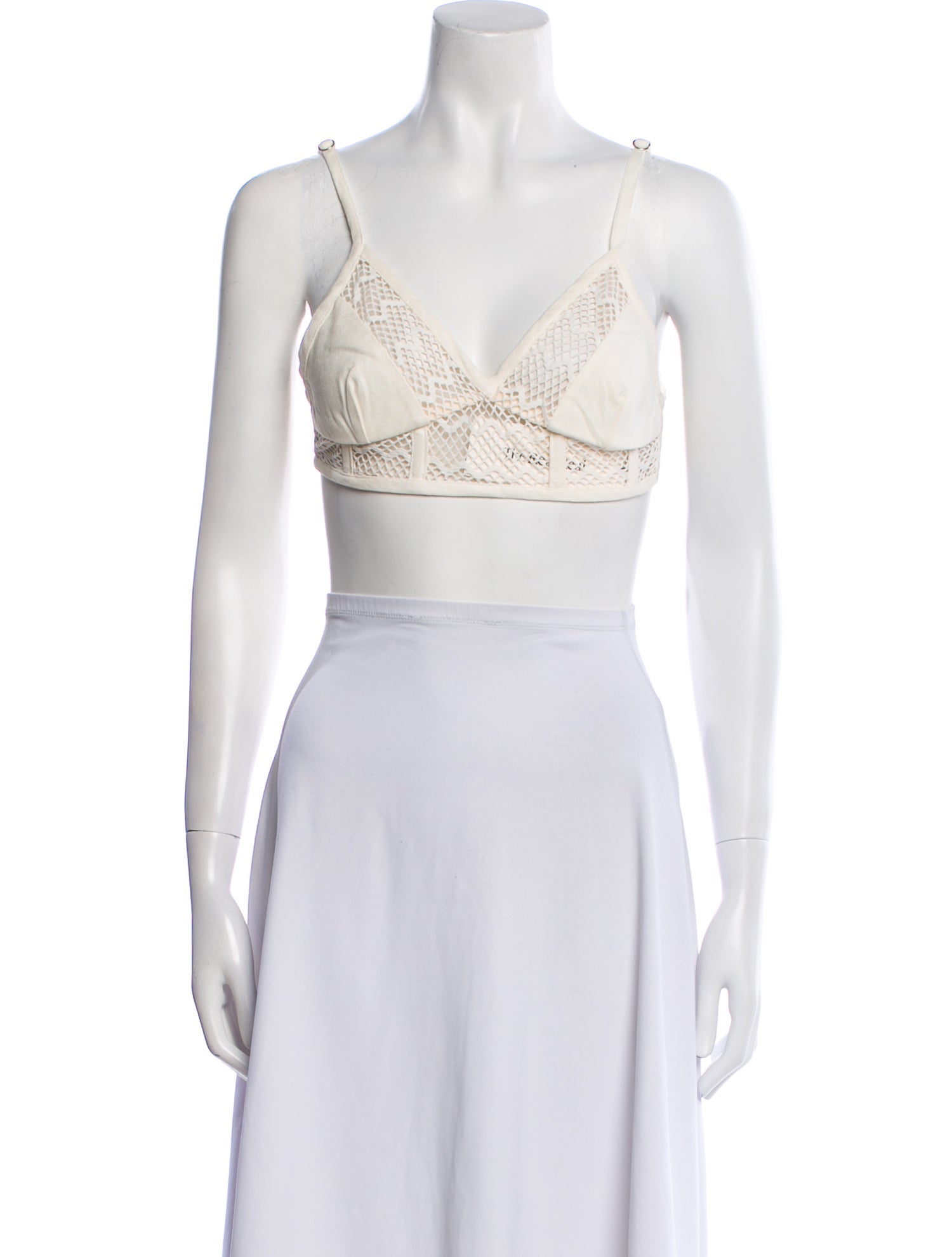 PatBO V-Neck Sleeveless Crop Top w/ Tags