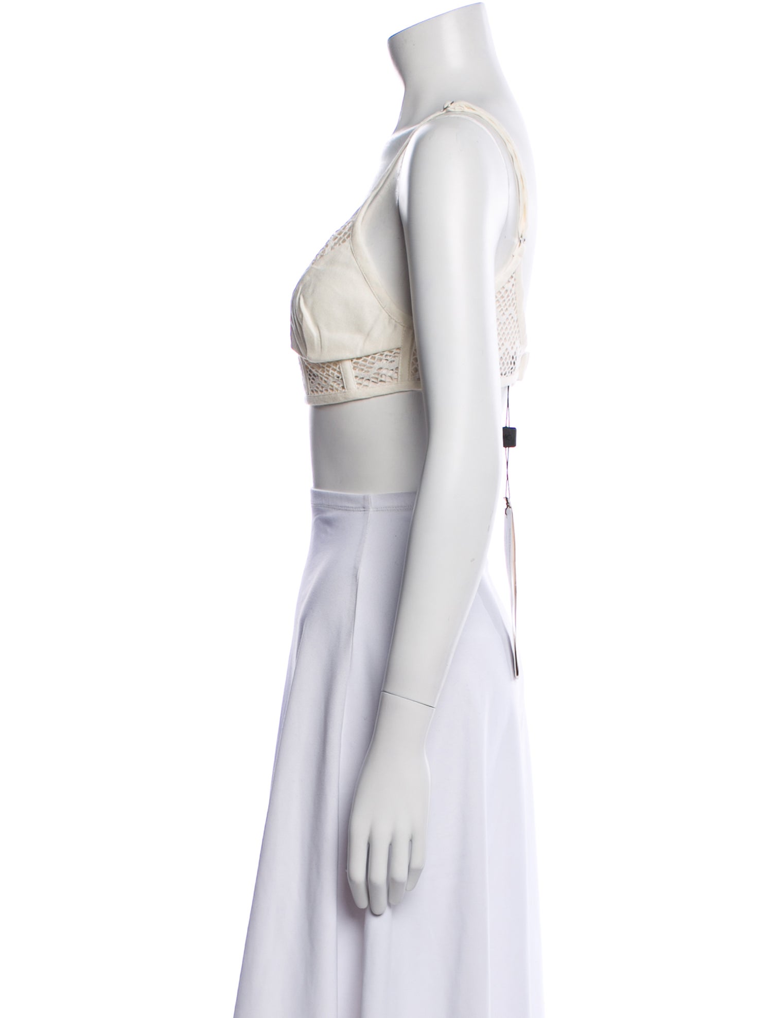 PatBO V-Neck Sleeveless Crop Top w/ Tags