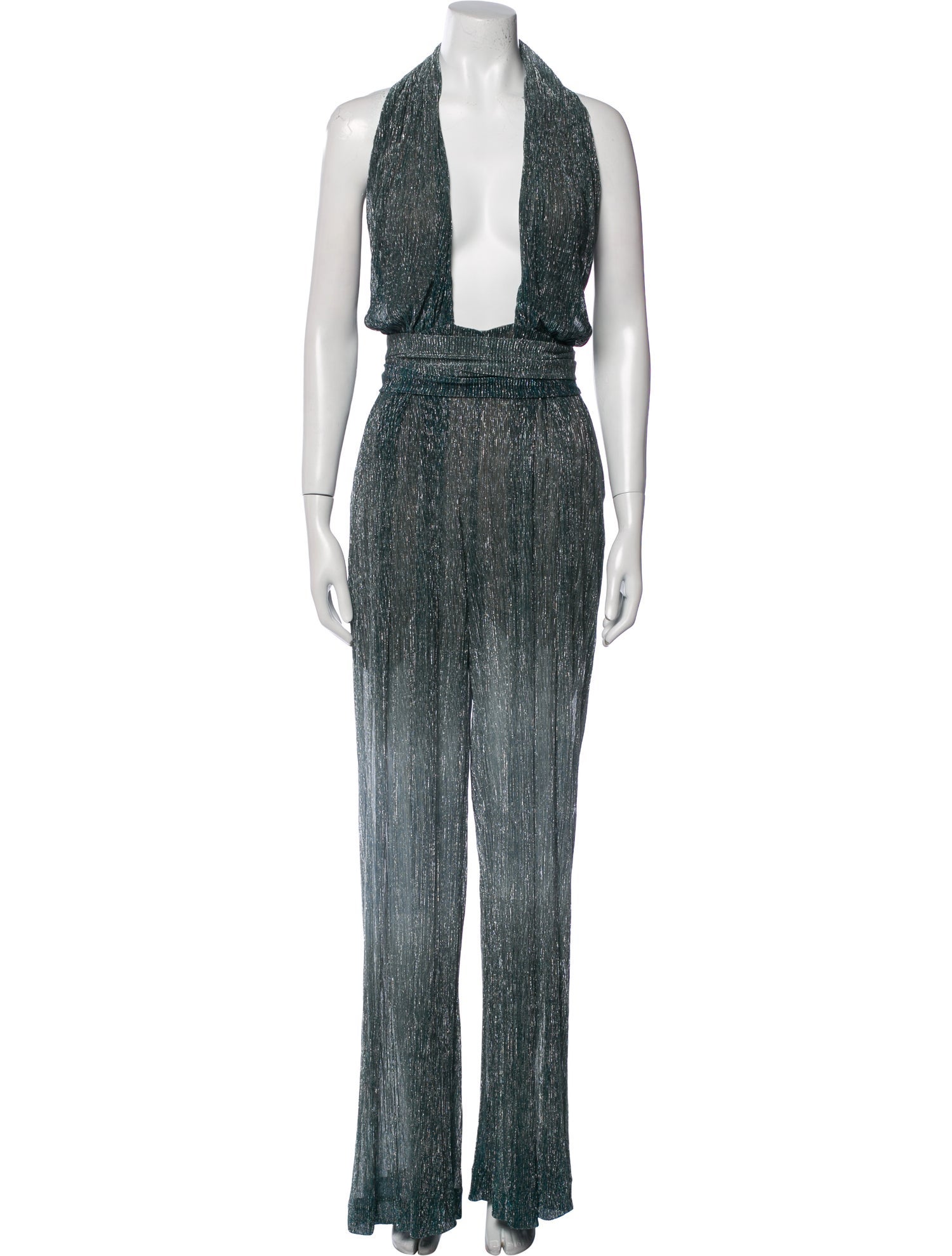 PatBO Plunge Neckline Jumpsuit