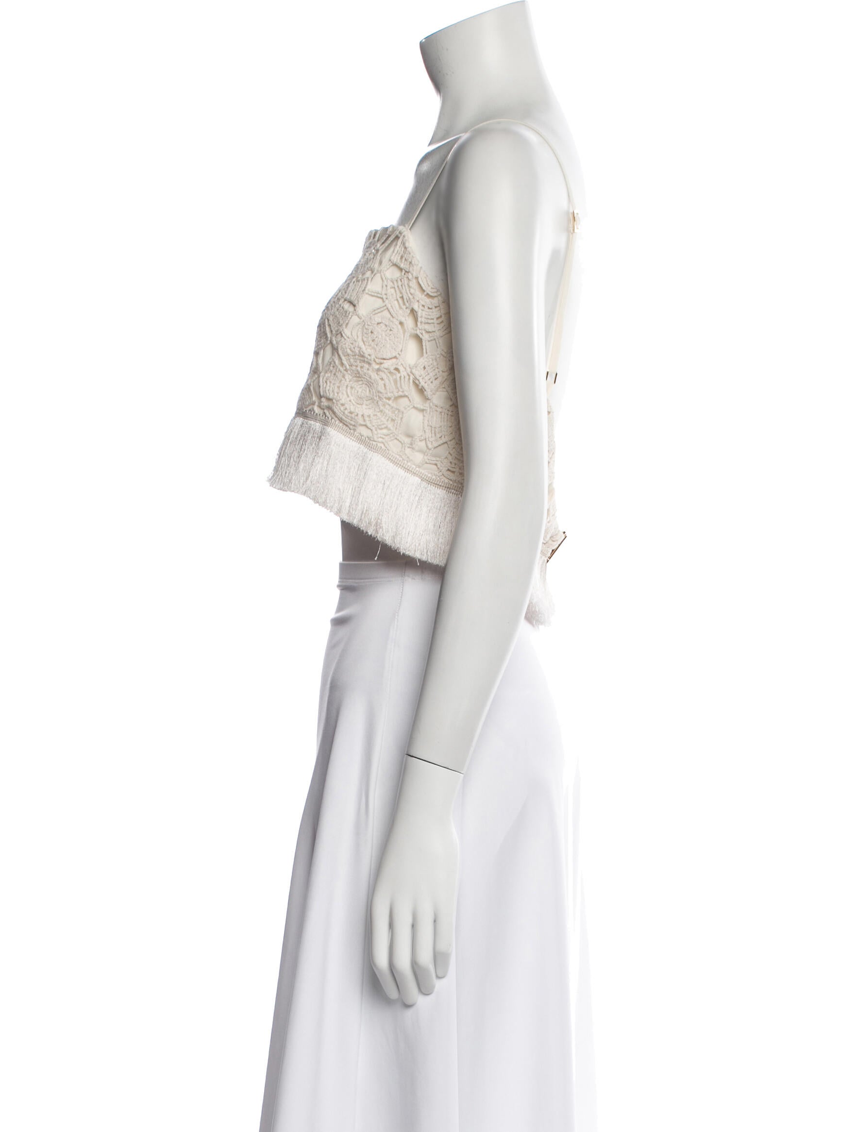 PatBO Square Neckline Sleeveless Crop Top w/ Tags