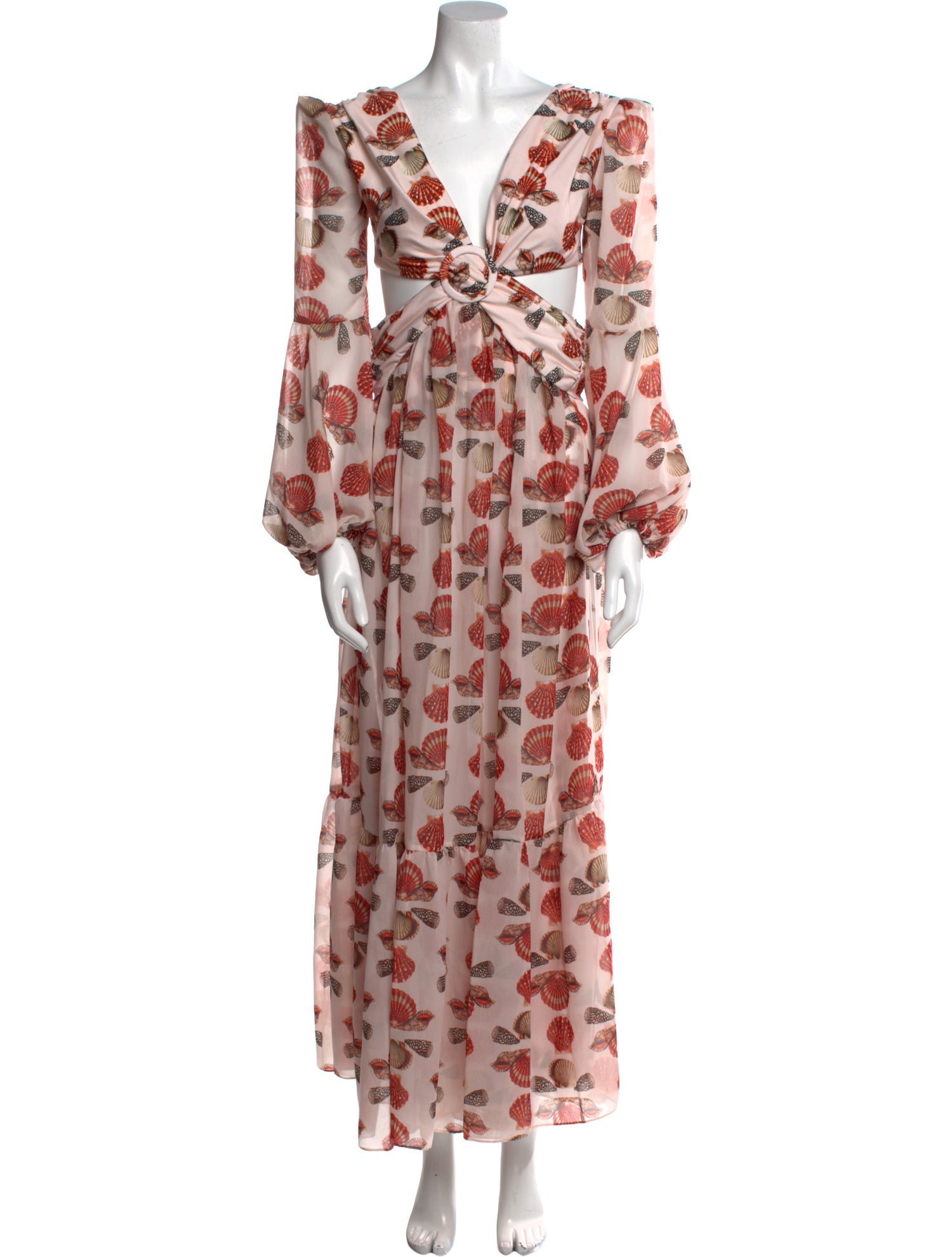 PatBO Printed Long Dress w/ Tags