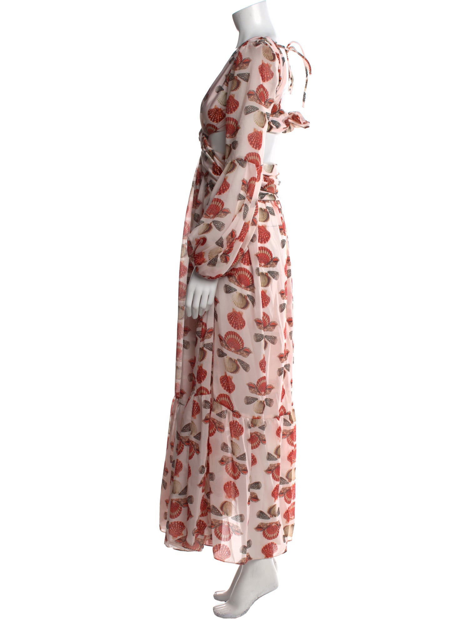 PatBO Printed Long Dress w/ Tags