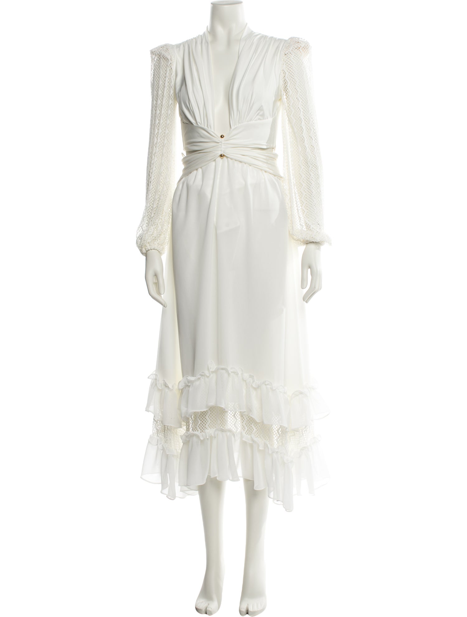 PatBO Mock Neck Long Dress