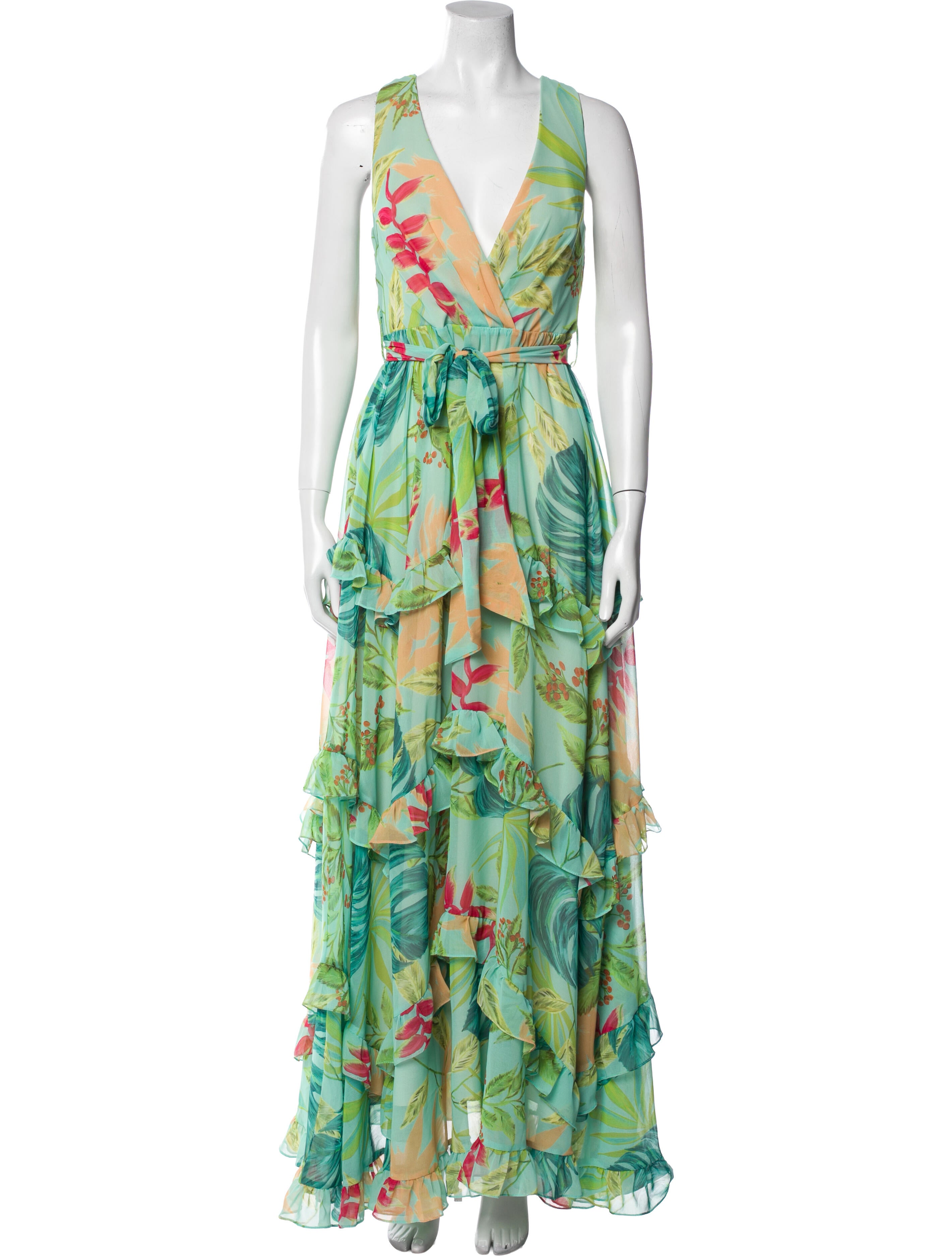 PatBO Printed Long Dress