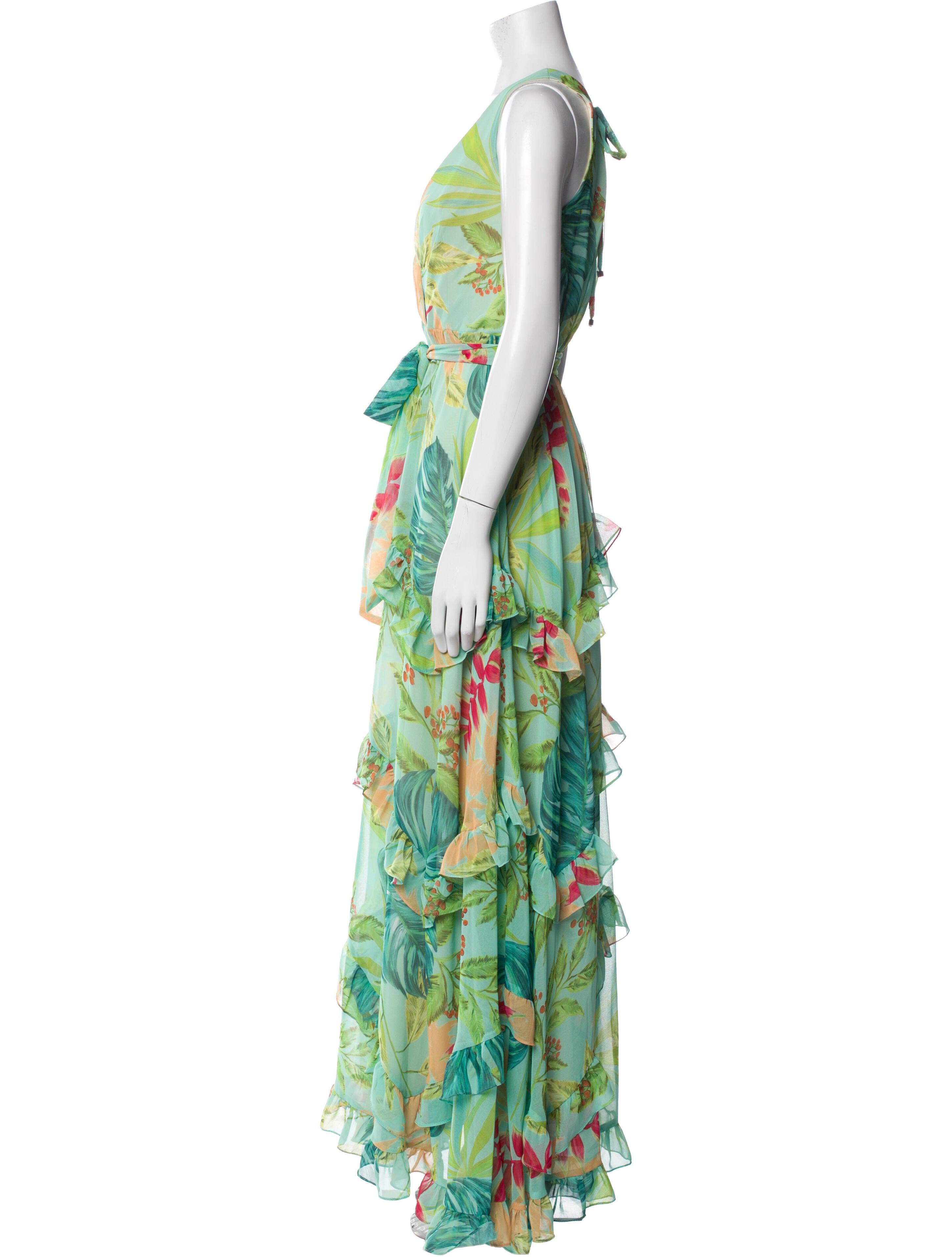 PatBO Printed Long Dress
