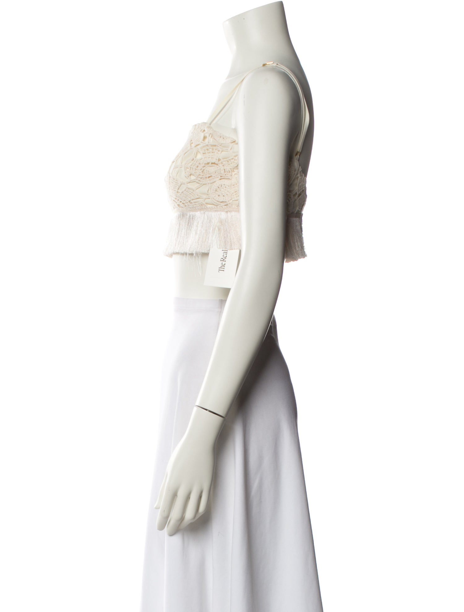 PatBO Square Neckline Sleeveless Crop Top