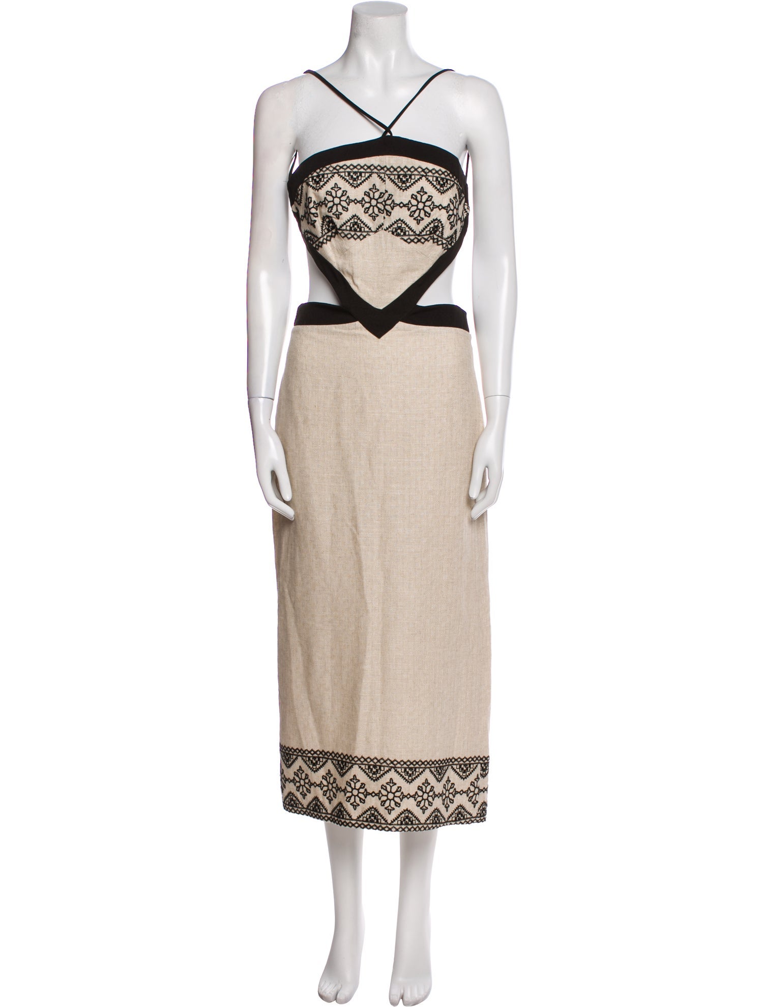 PatBO Printed Long Dress