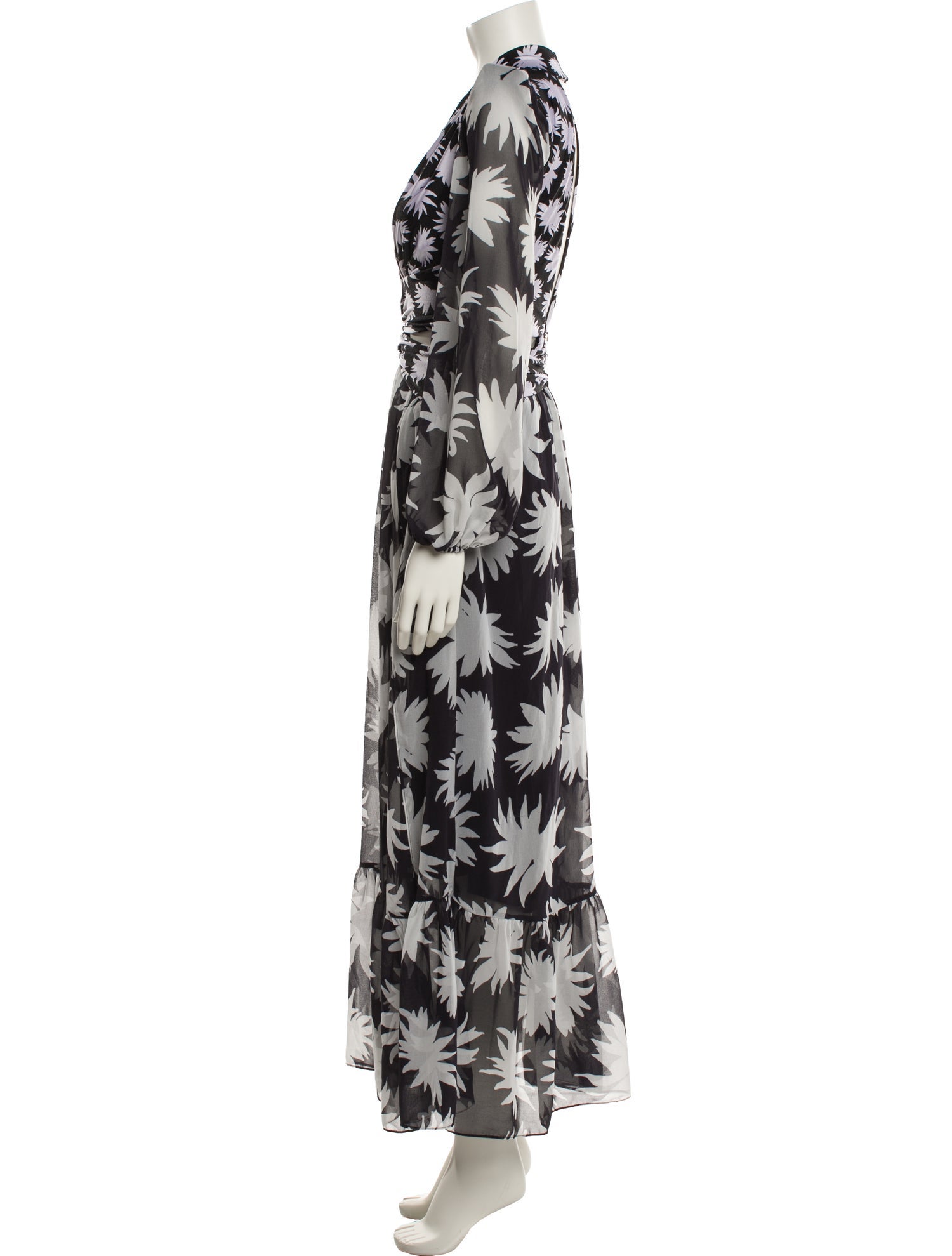PatBO Floral Print Long Dress