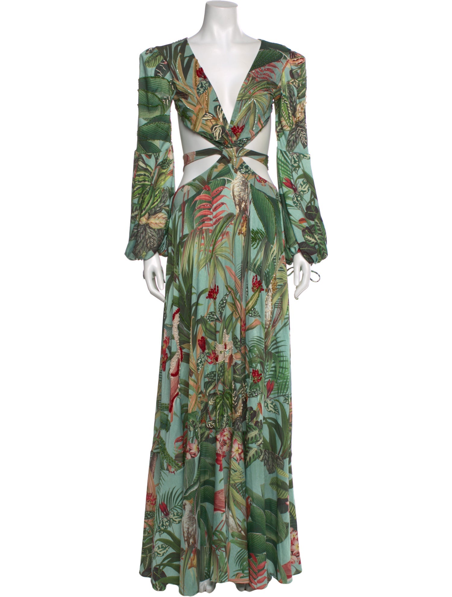 PatBO Printed Long Dress