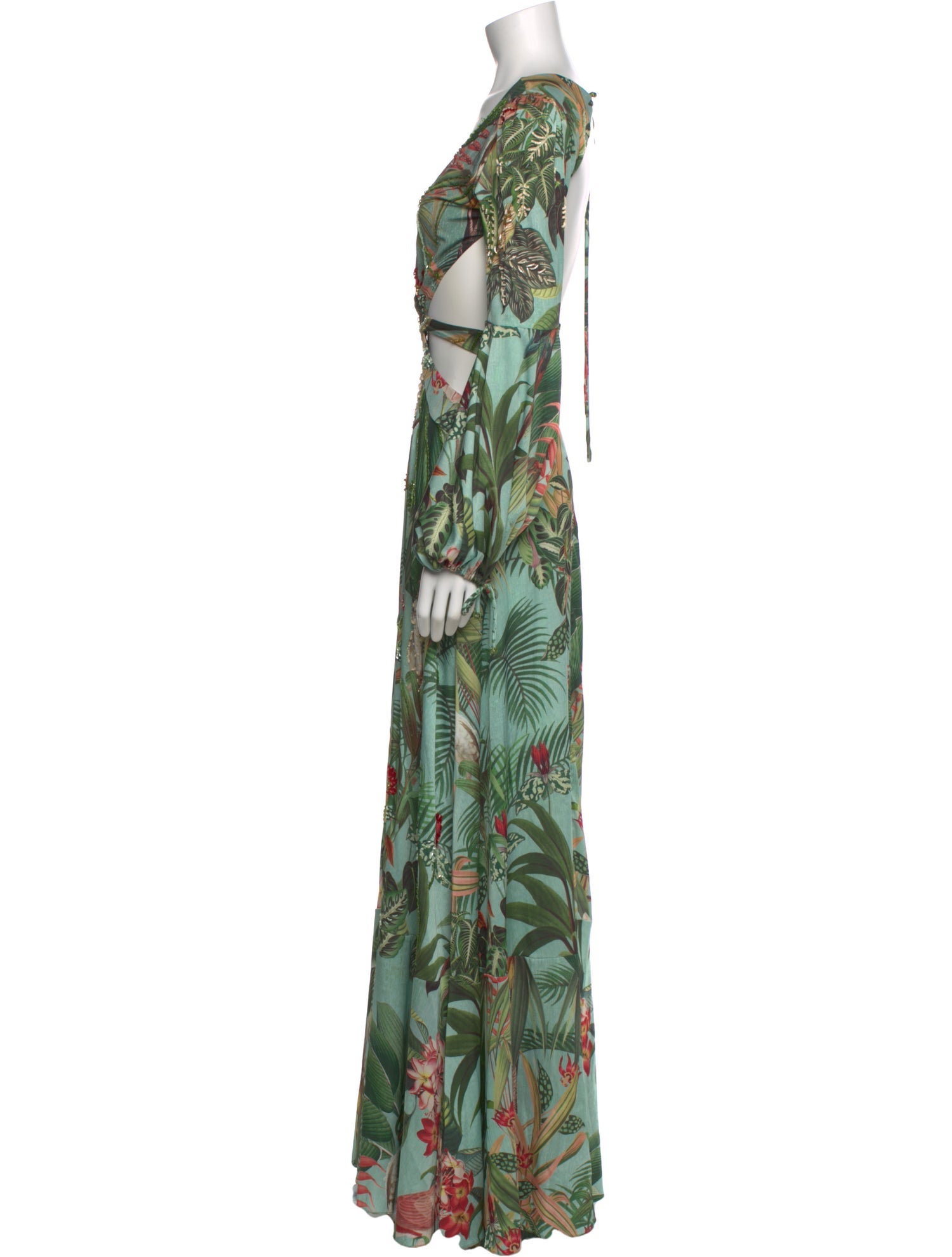 PatBO Printed Long Dress