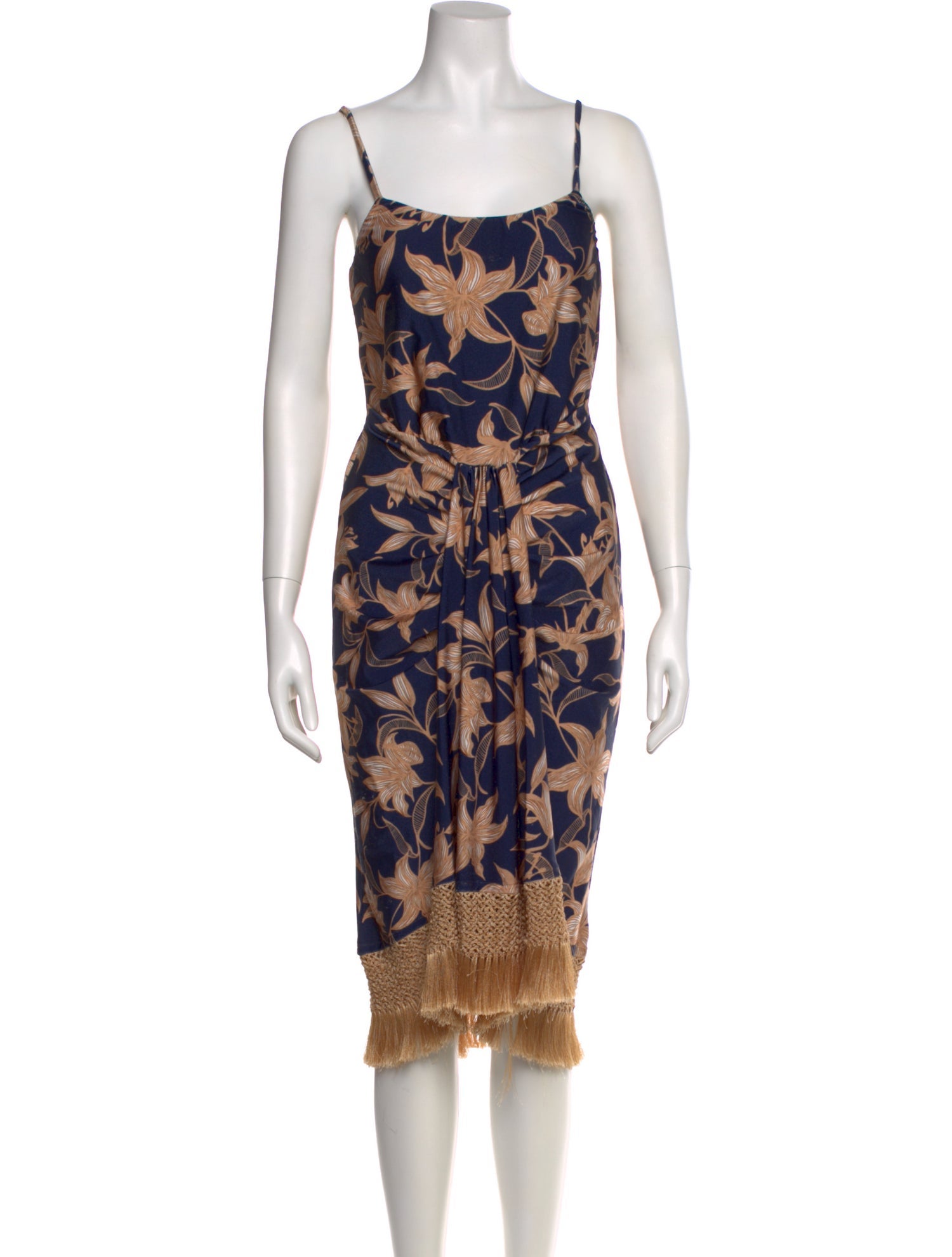 PatBO Floral Print Midi Length Dress