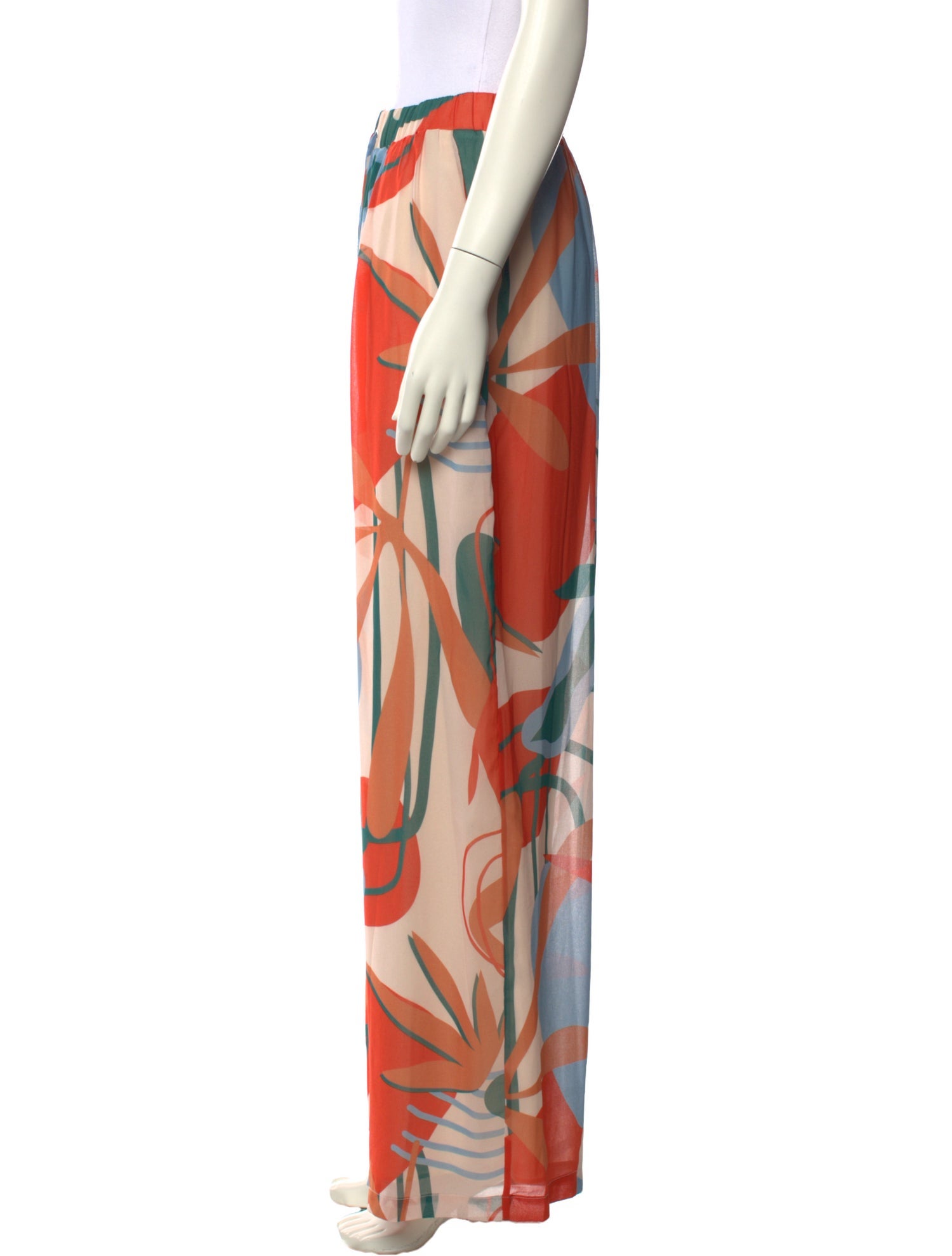 PatBO Printed Wide Leg Pants