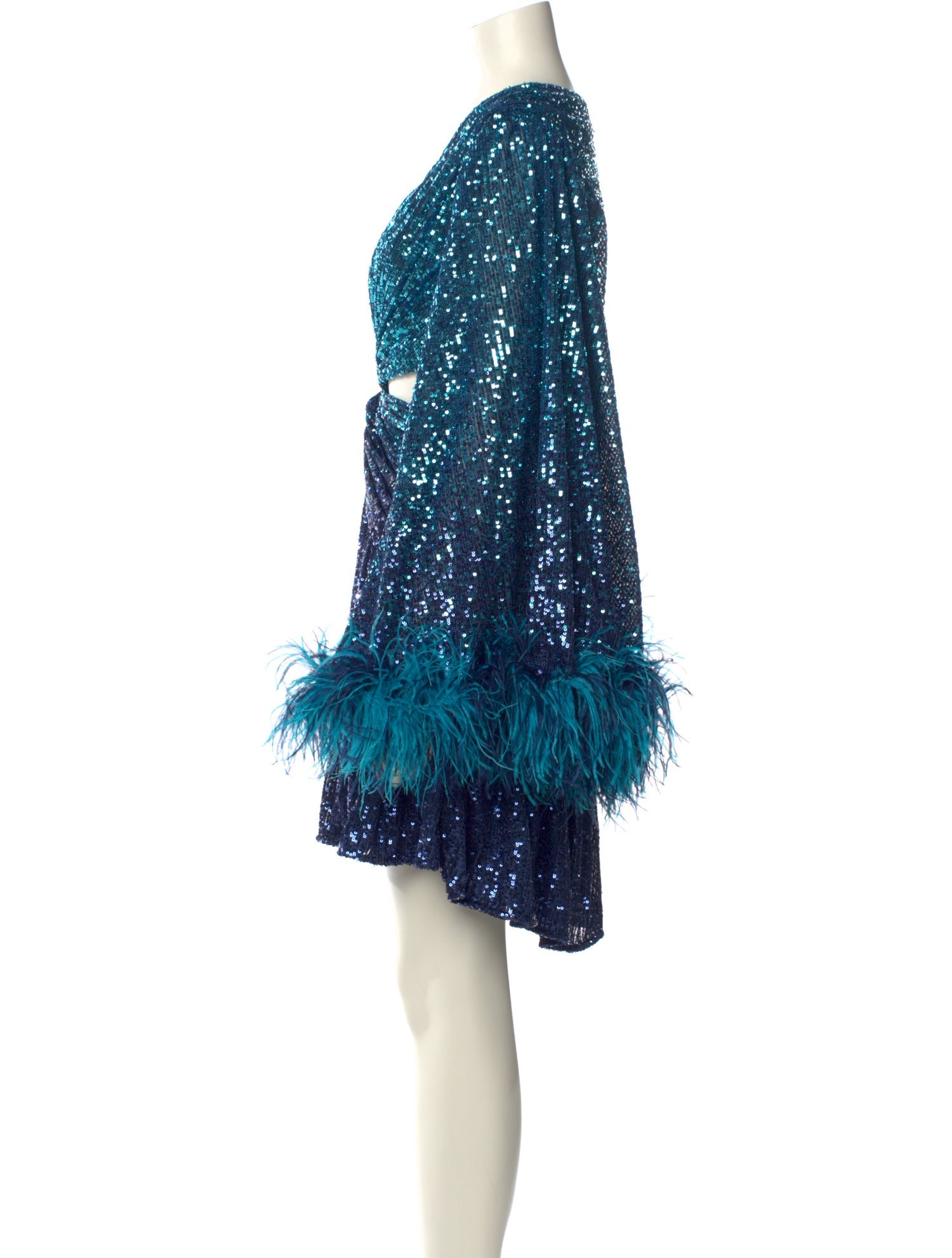 PatBO V-Neck Mini Dress