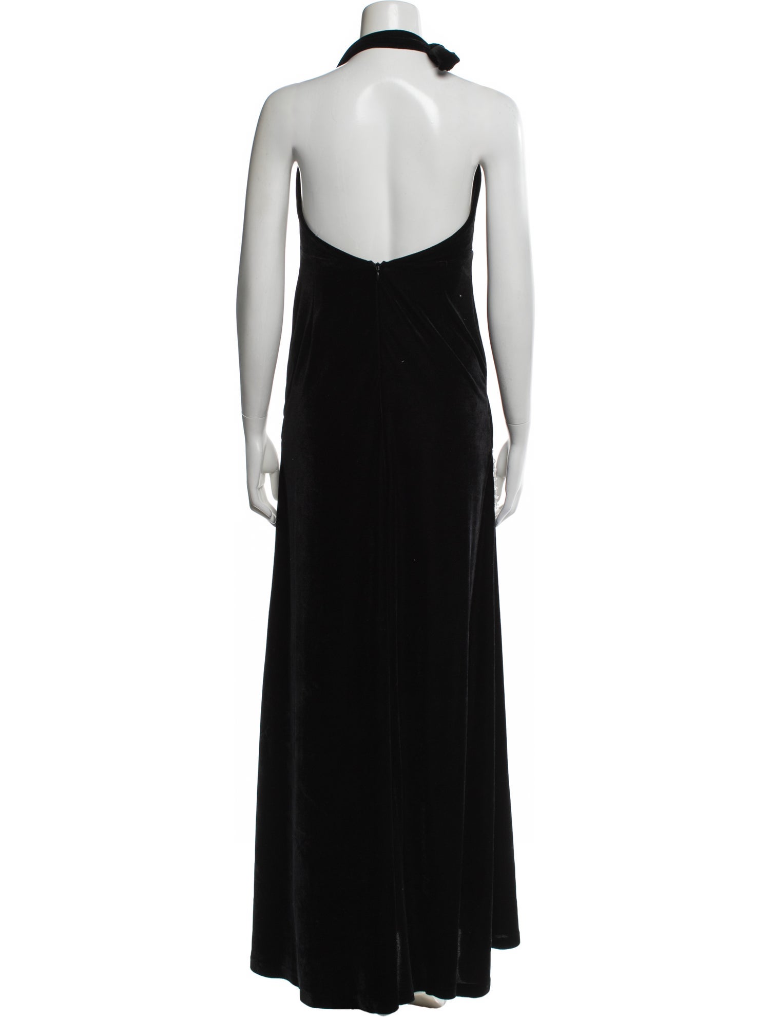 Halterneck Long Dress (back)
