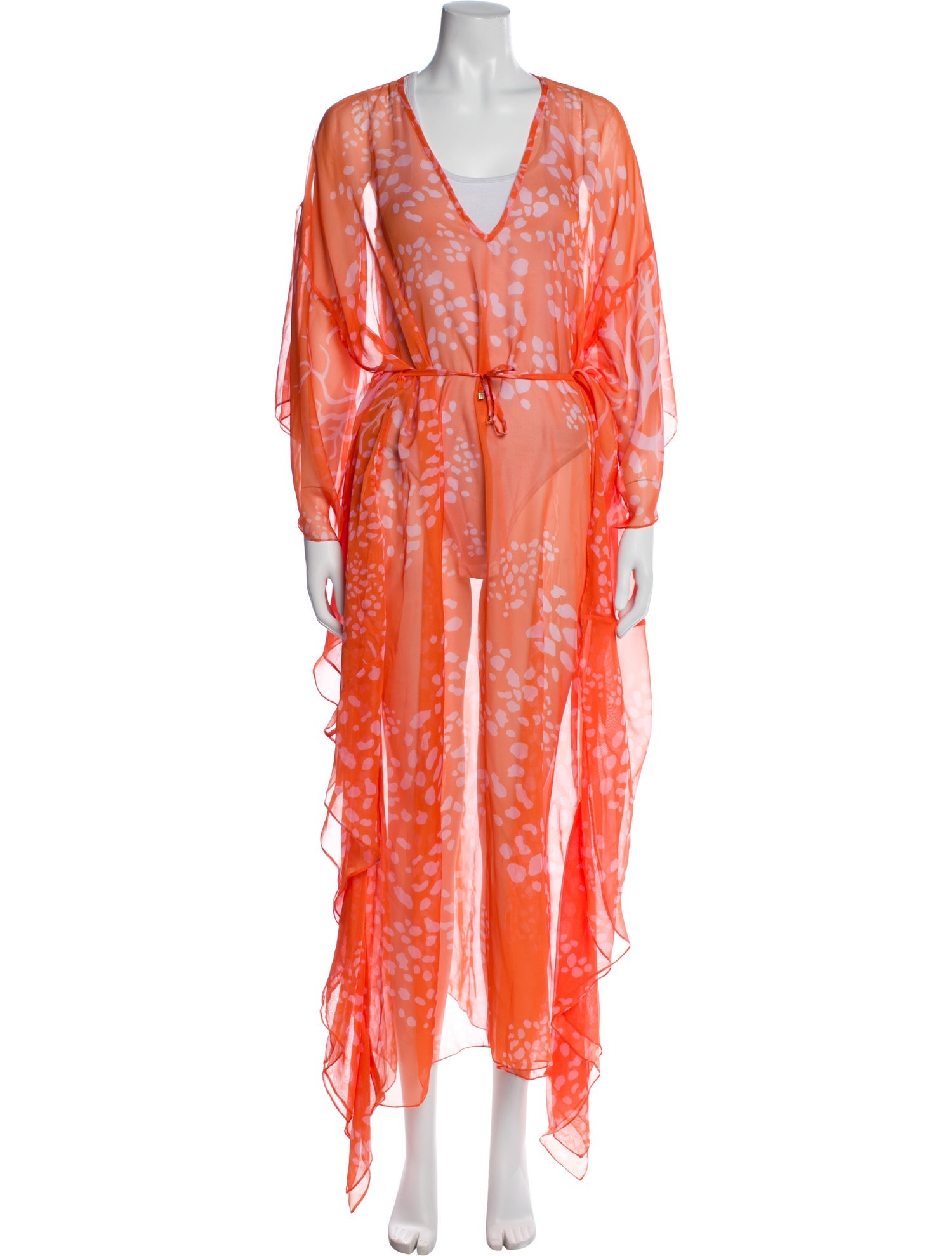 PatBO Polka Dot Print Cover-Up