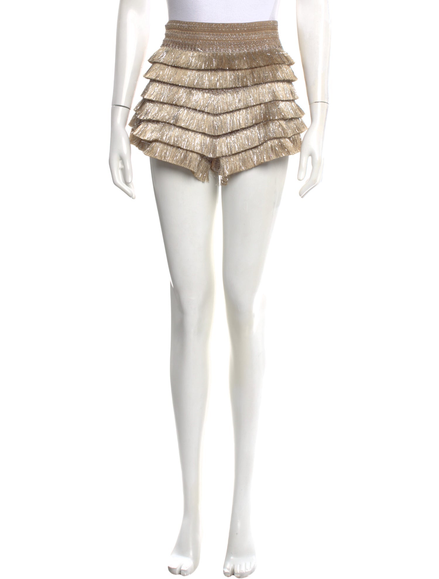 PatBO Striped Mini Shorts