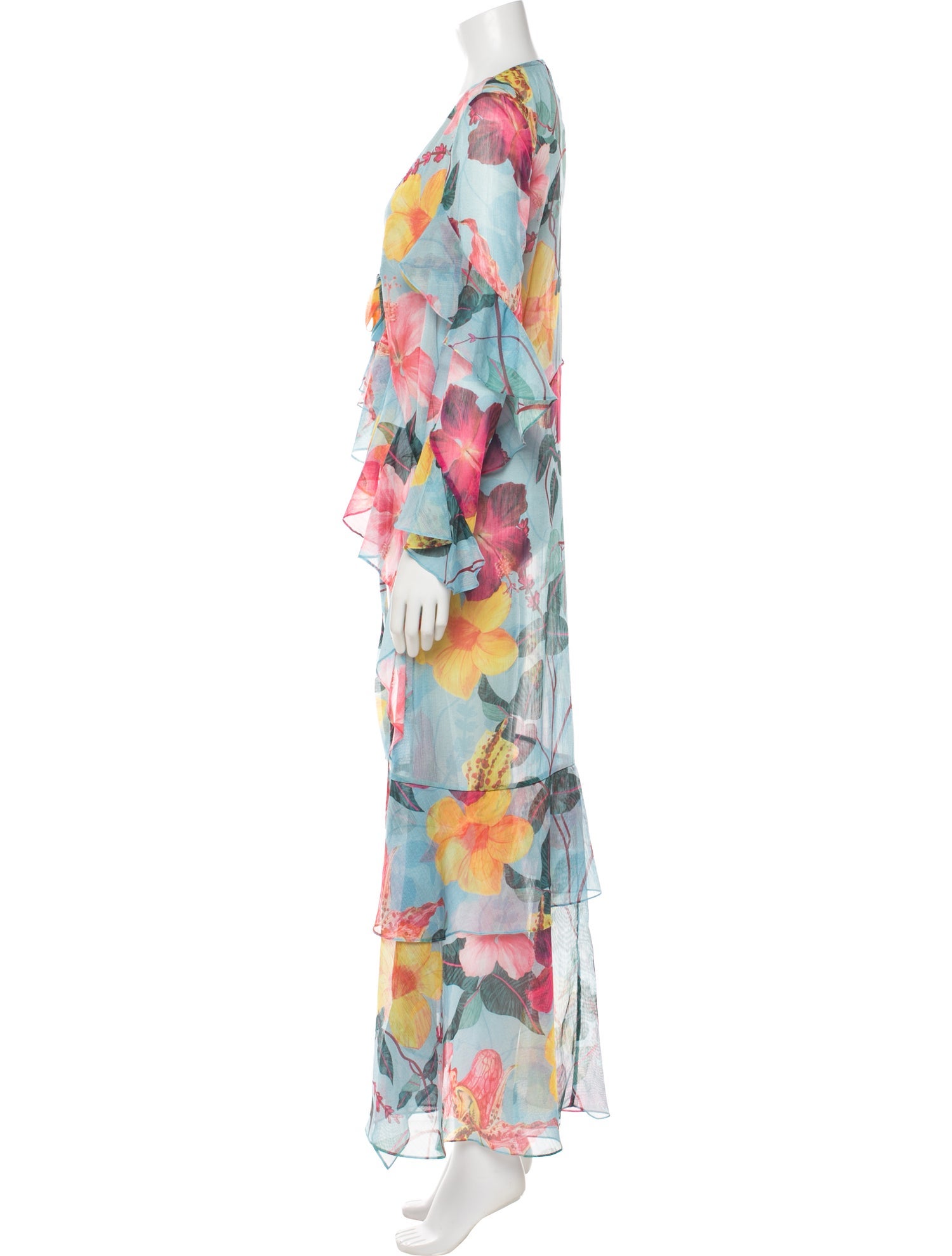 PatBO Floral Print Cover-Up