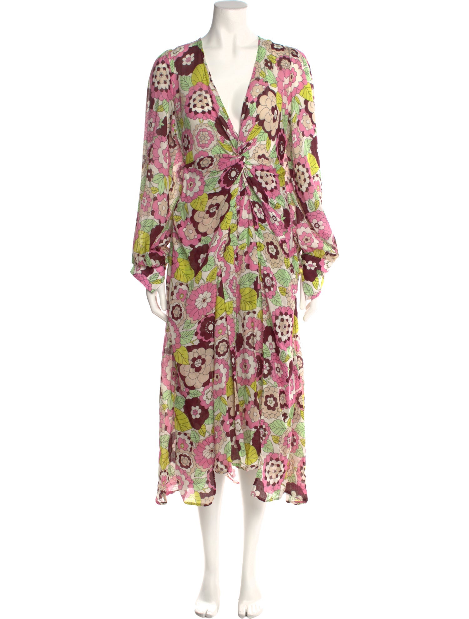 Pas Pour Toi Floral Print Long Dress