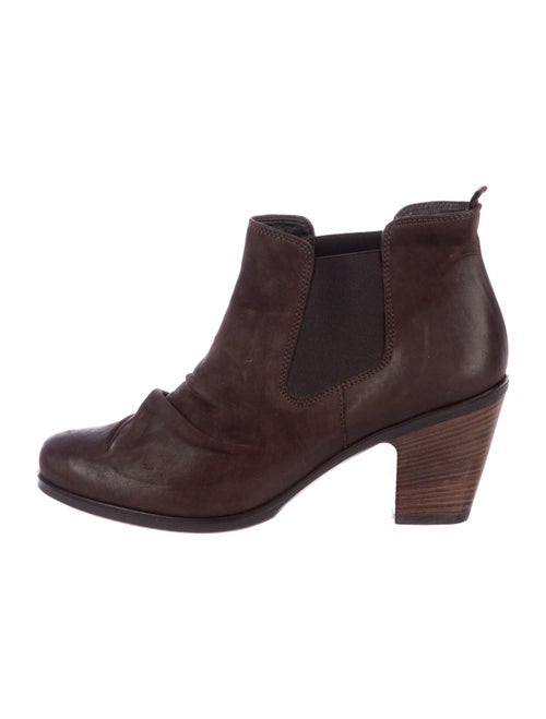 Paul Green Suede Pleated Accents Chelsea Boots Gre