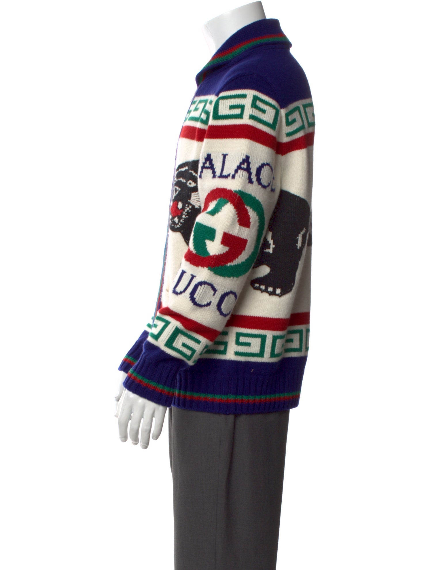 Palace Gucci GG Logo Wool Cardigan