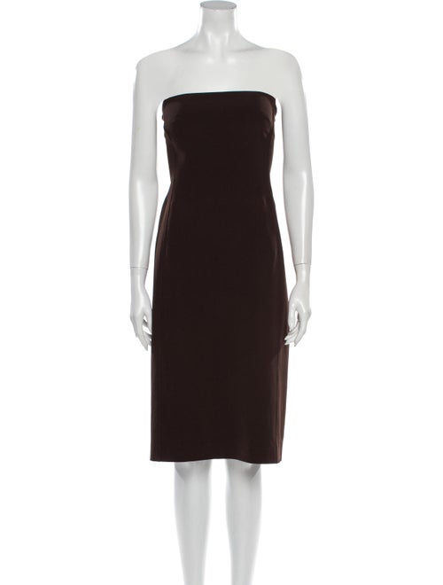 Plein Sud Strapless Mini Dress Brown